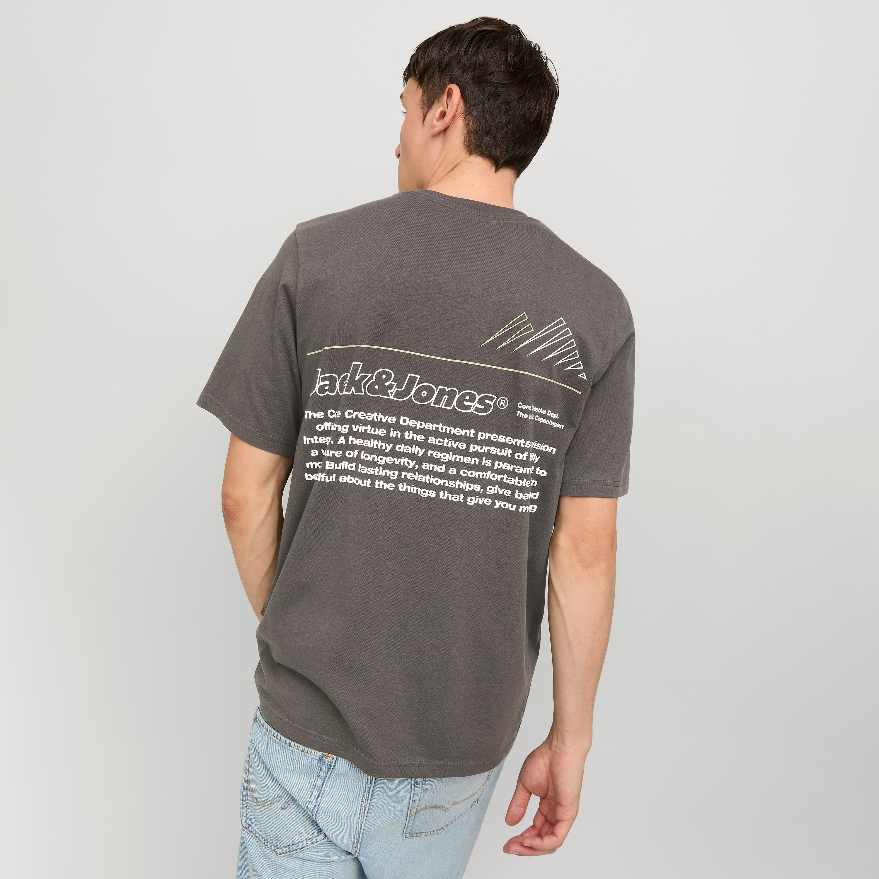 تي شيرت رجالي بأكمام قصيرة ورقبة دائرية وطبعة خطية من جاك اند جونز-men-clothing-tshirtsandpolos-tshirts-image-5