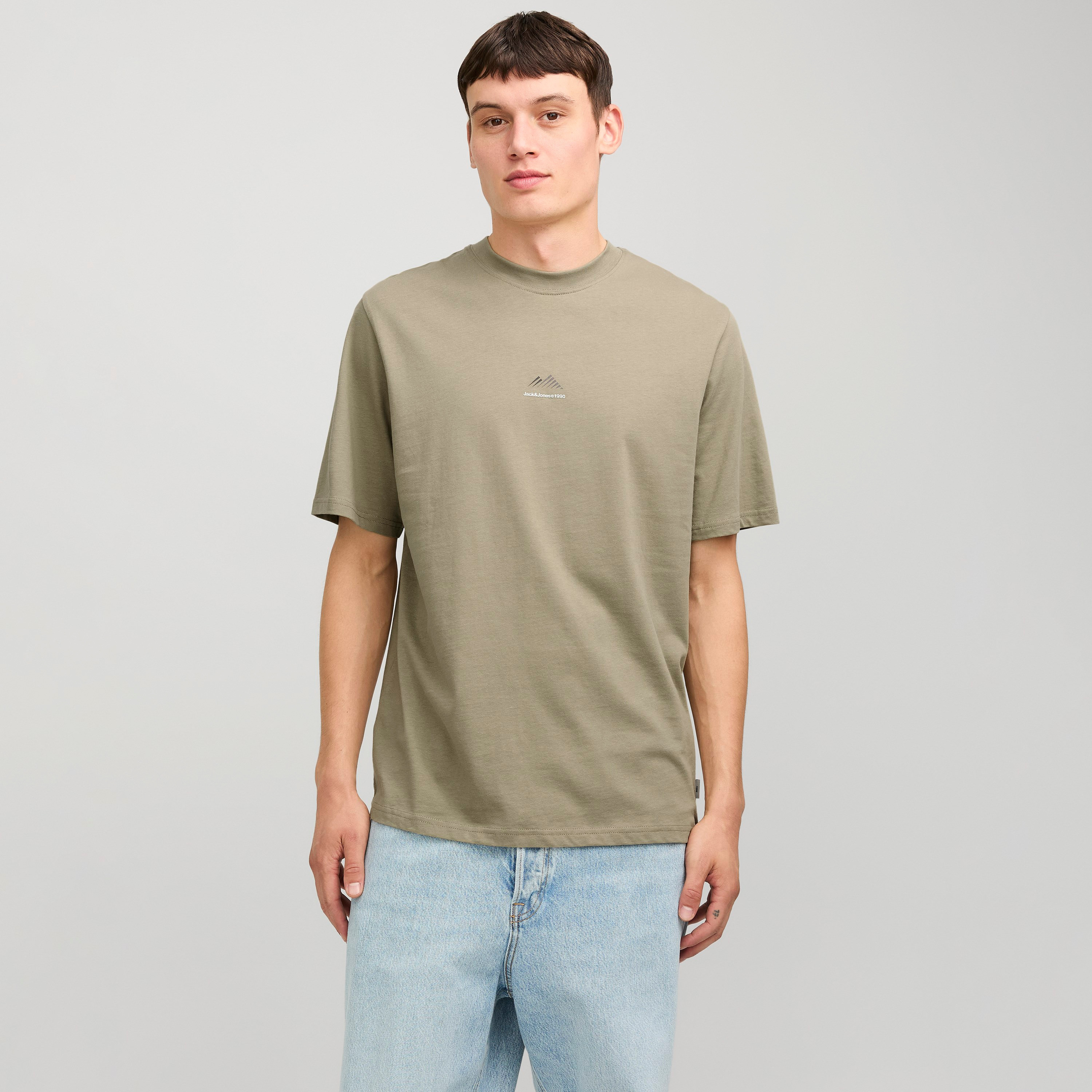 تي شيرت رجالي بأكمام قصيرة ورقبة دائرية وطبعة خطية من جاك اند جونز-men-clothing-tshirtsandpolos-tshirts-image-9