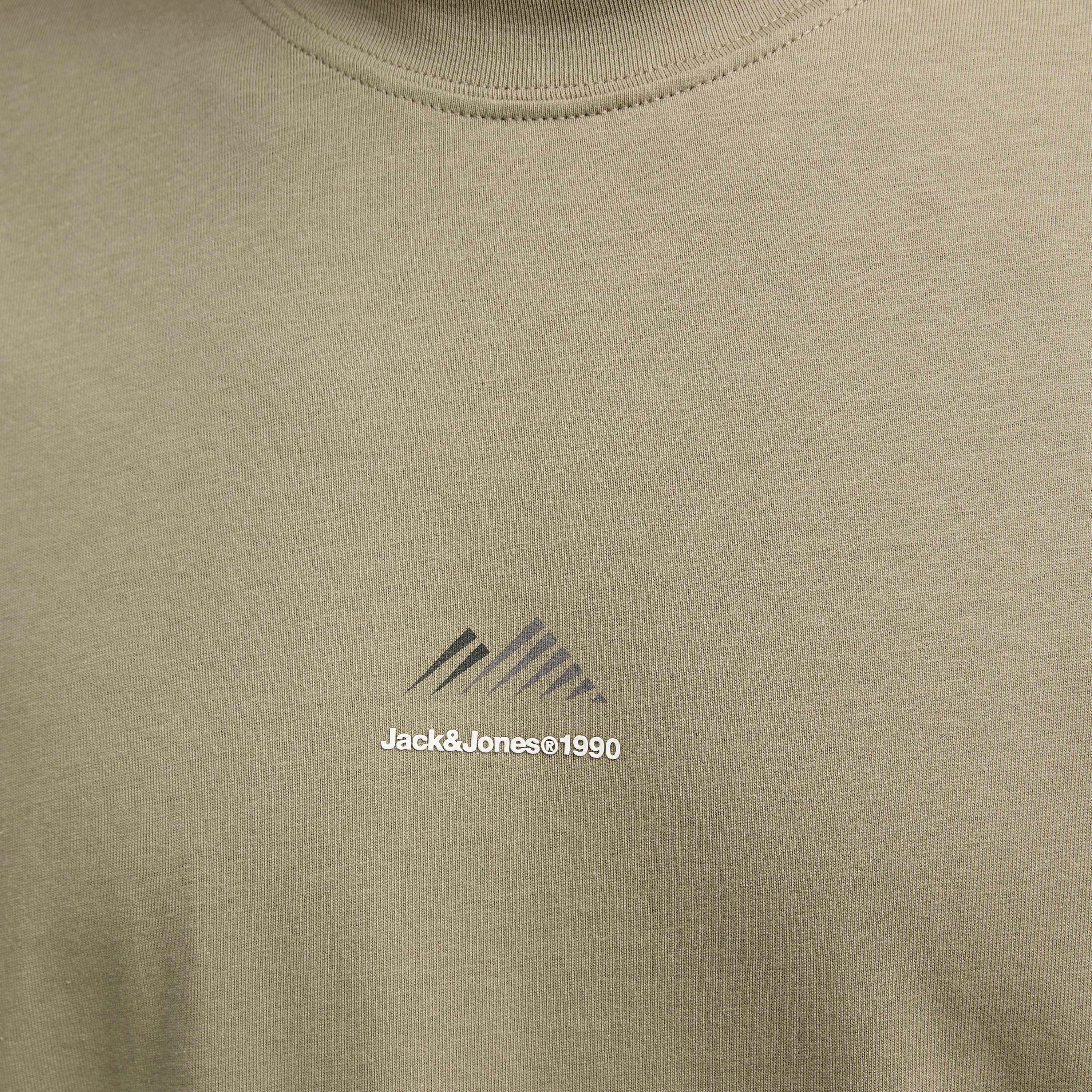 تي شيرت رجالي بأكمام قصيرة ورقبة دائرية وطبعة خطية من جاك اند جونز-men-clothing-tshirtsandpolos-tshirts-image-13