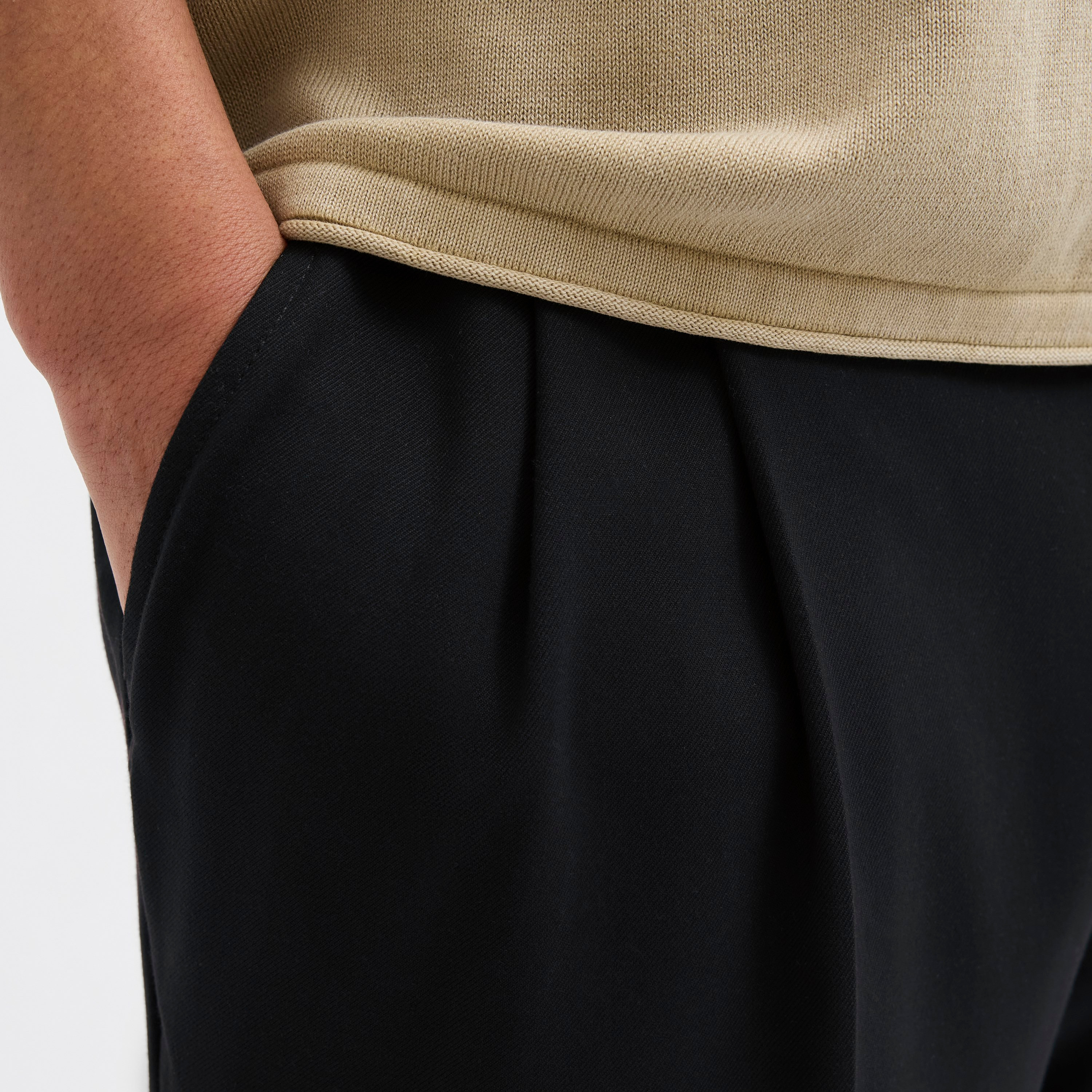 Jack & Jones Plain Mid Rise Drawstring Men's Trousers-men-clothing-bottoms-trousersandchinos-trousers-image-3