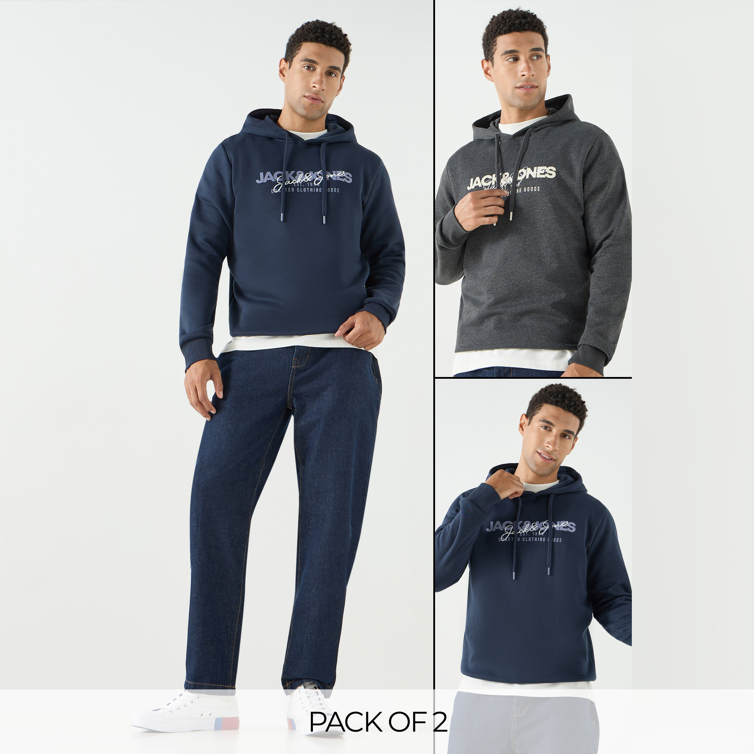 جاك آند جونز مجموعة مكونة من قطعتين من هوديي للرجال بأكمام طويلة وشعار-men-winterwear-hoodiesandsweatshirts-image-1