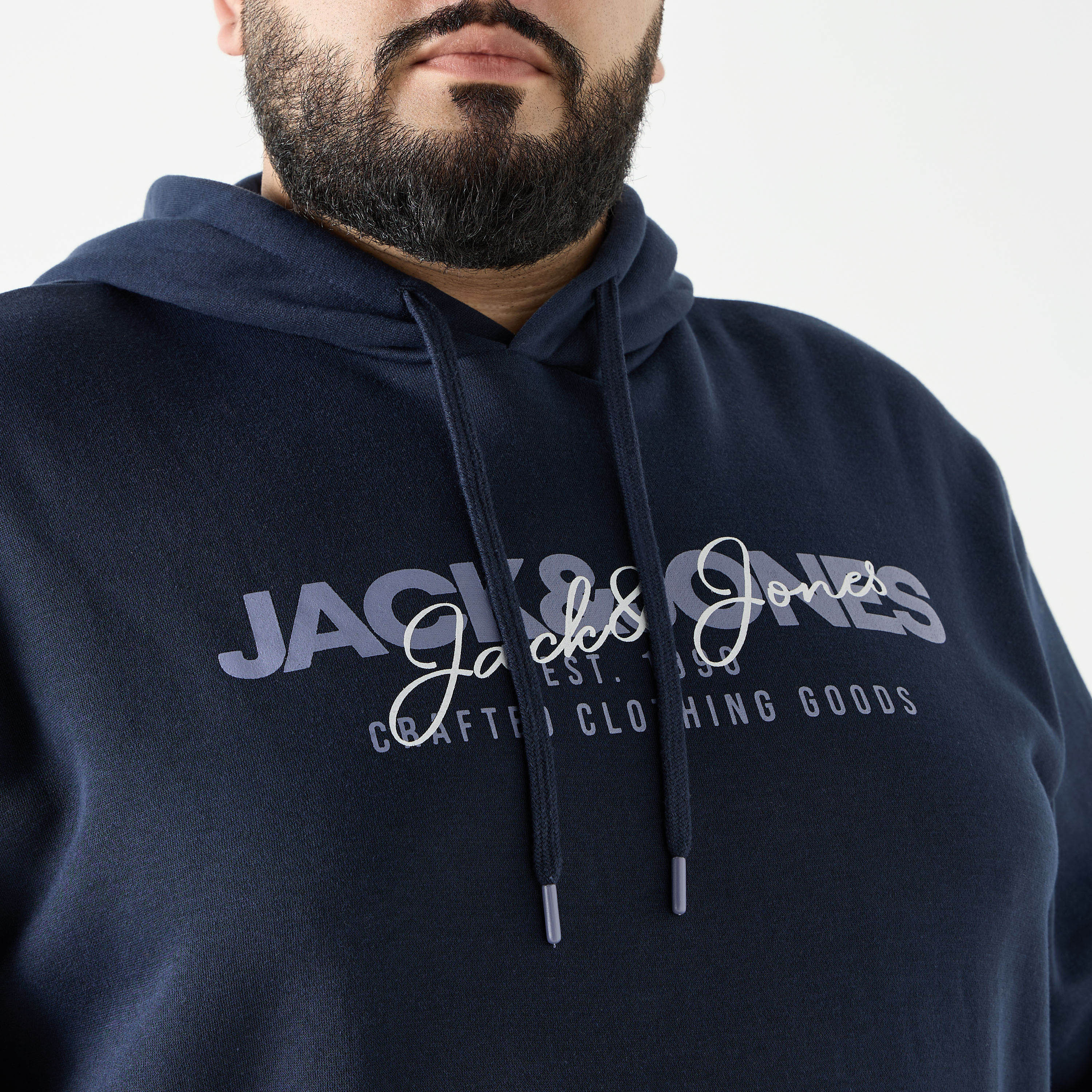 جاك آند جونز مجموعة مكونة من قطعتين من هوديي للرجال بأكمام طويلة وشعار-men-winterwear-hoodiesandsweatshirts-image-4