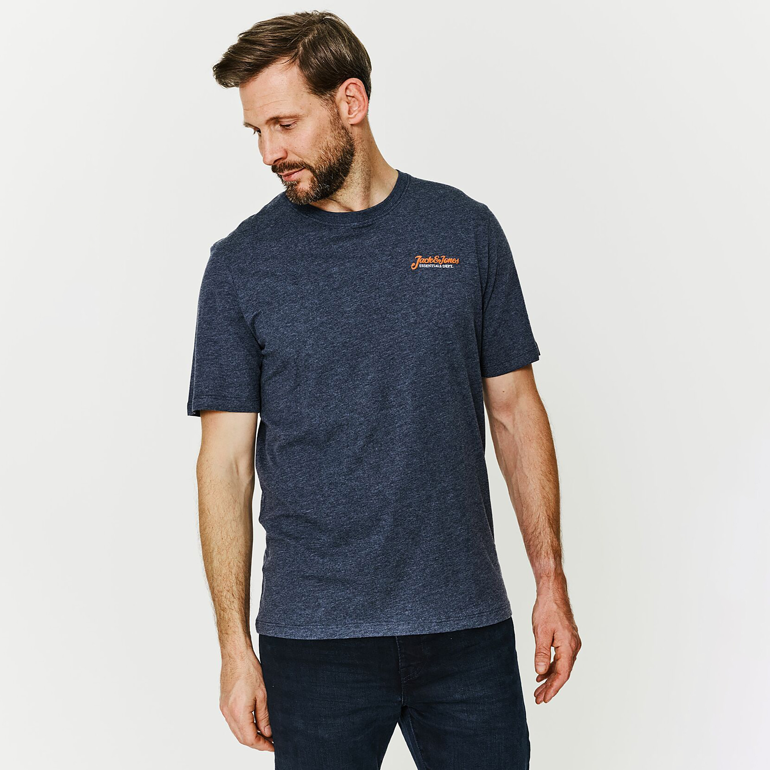 Jack & Jones Plus Size Plain Round Neck Short Sleeves T-Shirt-men-clothing-tshirtsandpolos-tshirts-image-1