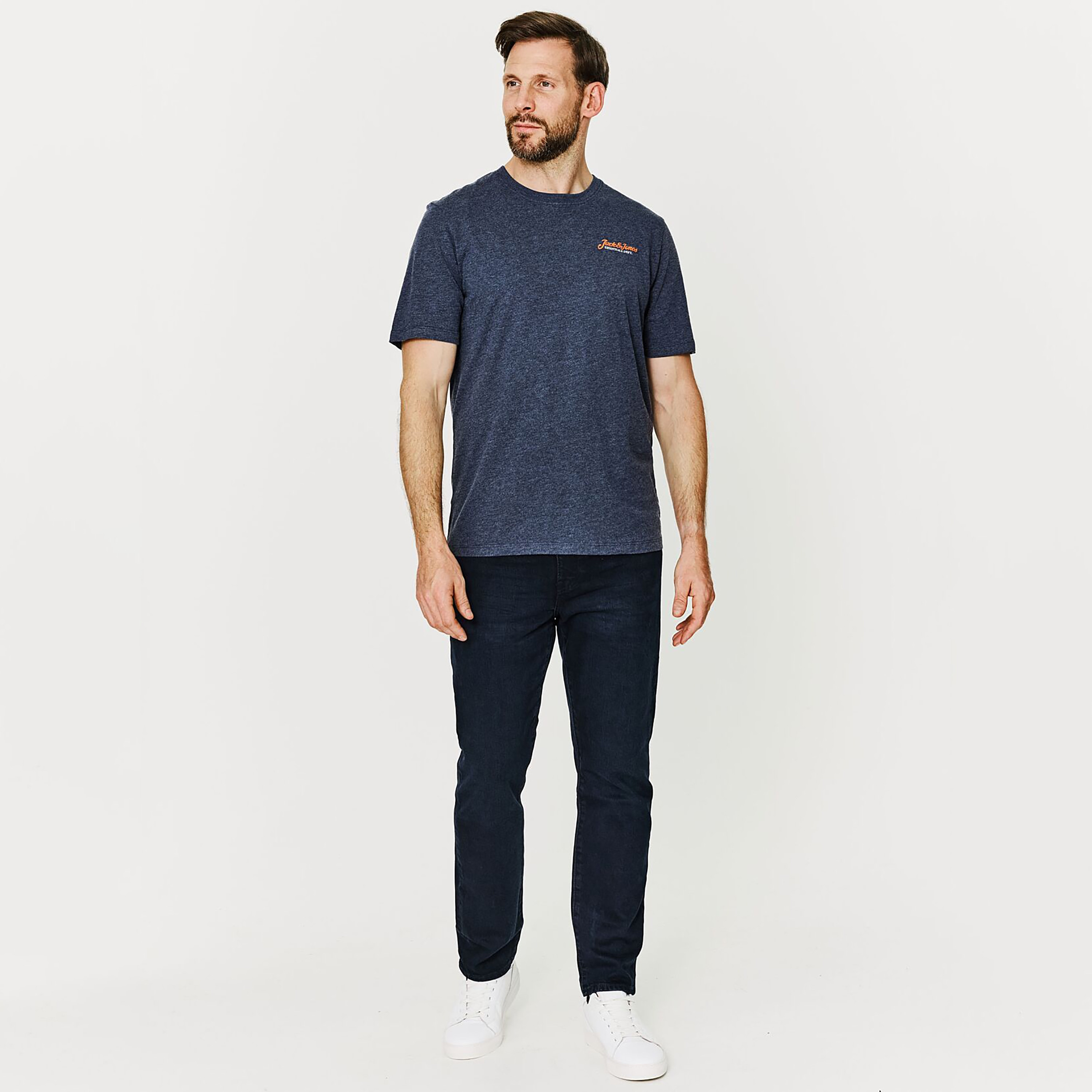 Jack & Jones Plus Size Plain Round Neck Short Sleeves T-Shirt-men-clothing-tshirtsandpolos-tshirts-image-3