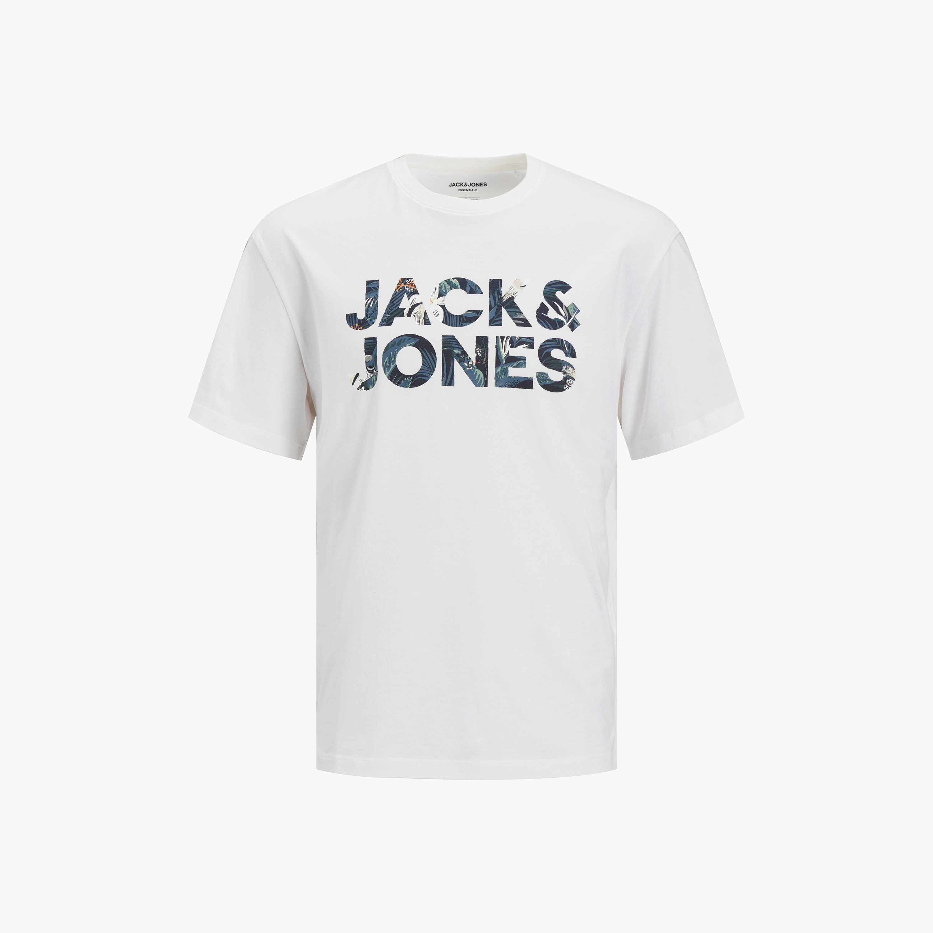 تي شيرت رجالي بأكمام قصيرة ورقبة دائرية وشعار من جاك اند جونز-men-clothing-tshirtsandpolos-tshirts-image-14