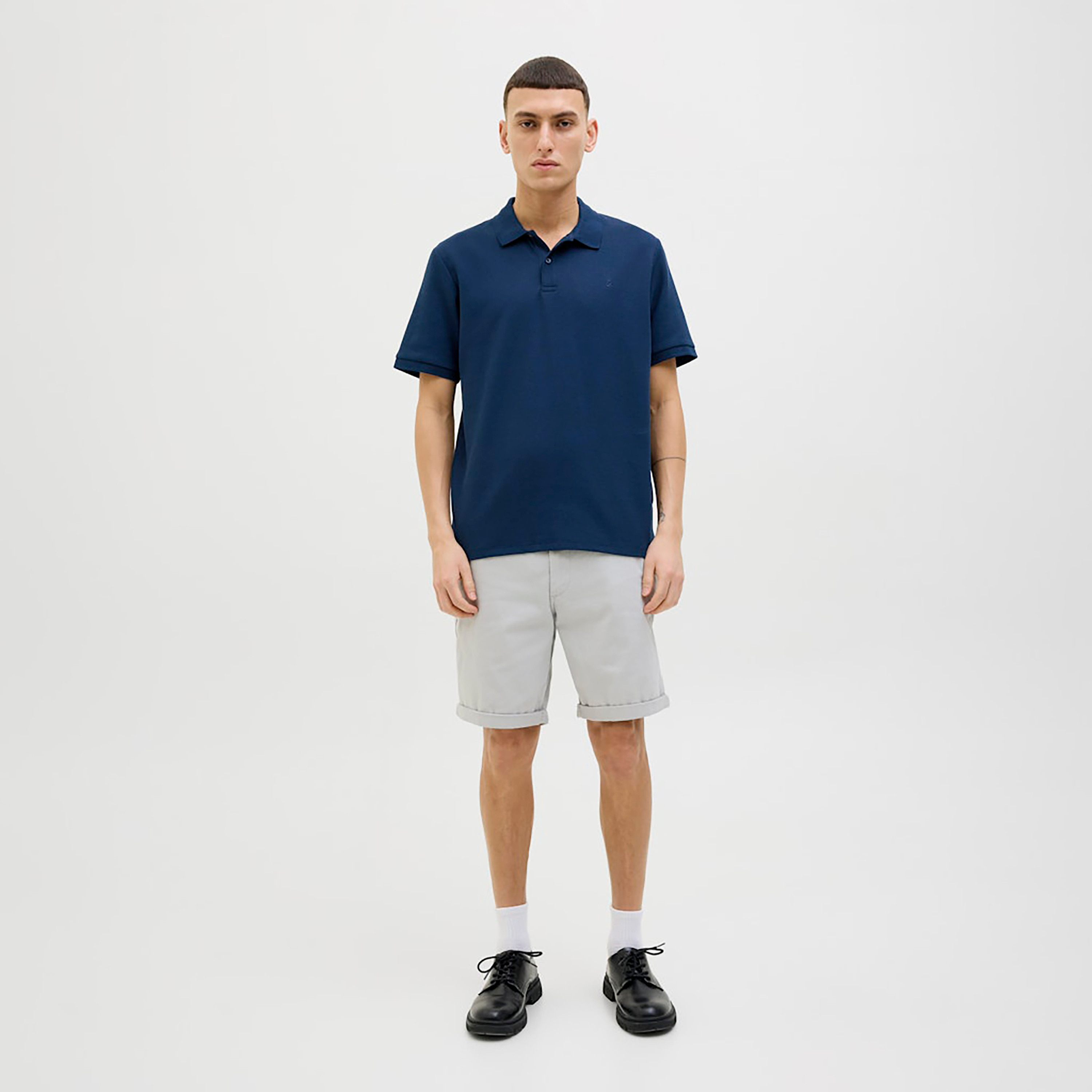 Jack & Jones Plain Collared Short Sleeves Men's Polo T-Shirt-men-clothing-tshirtsandpolos-polos-image-2