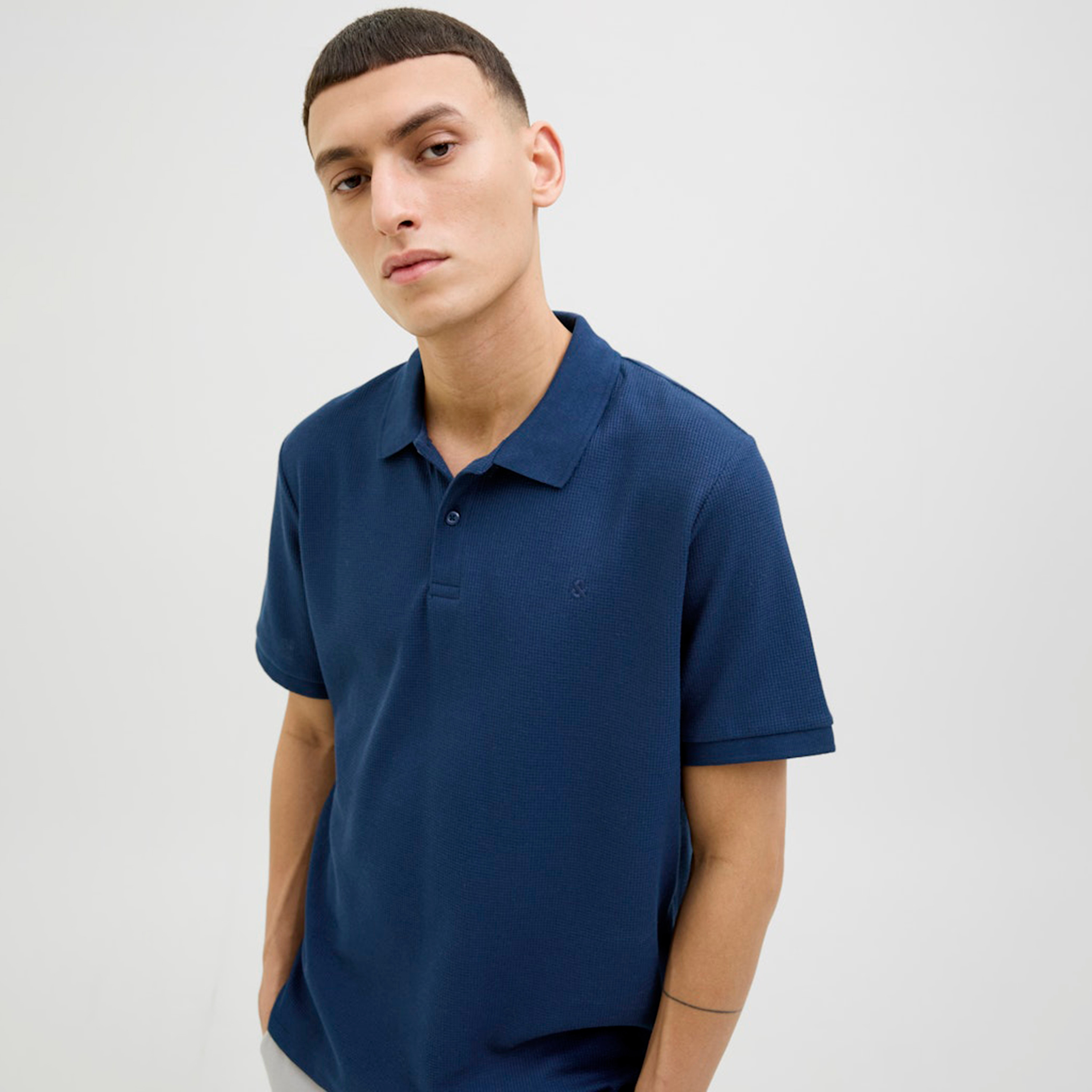 Jack & Jones Plain Collared Short Sleeves Men's Polo T-Shirt-men-clothing-tshirtsandpolos-polos-image-5