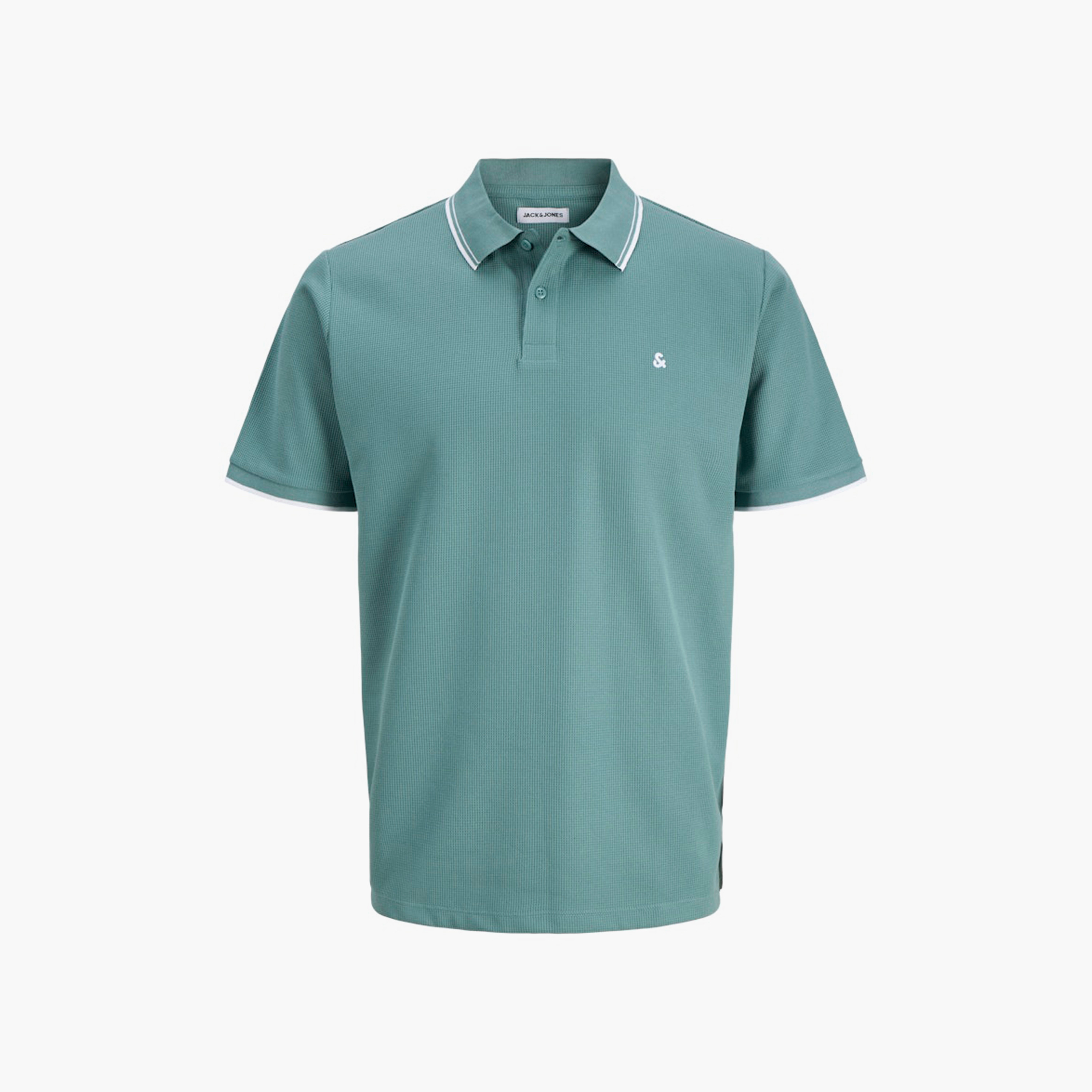 تي شيرت بولو رجالي سادة بياقة وأكمام قصيرة من جاك اند جونز-men-clothing-tshirtsandpolos-polos-image-40