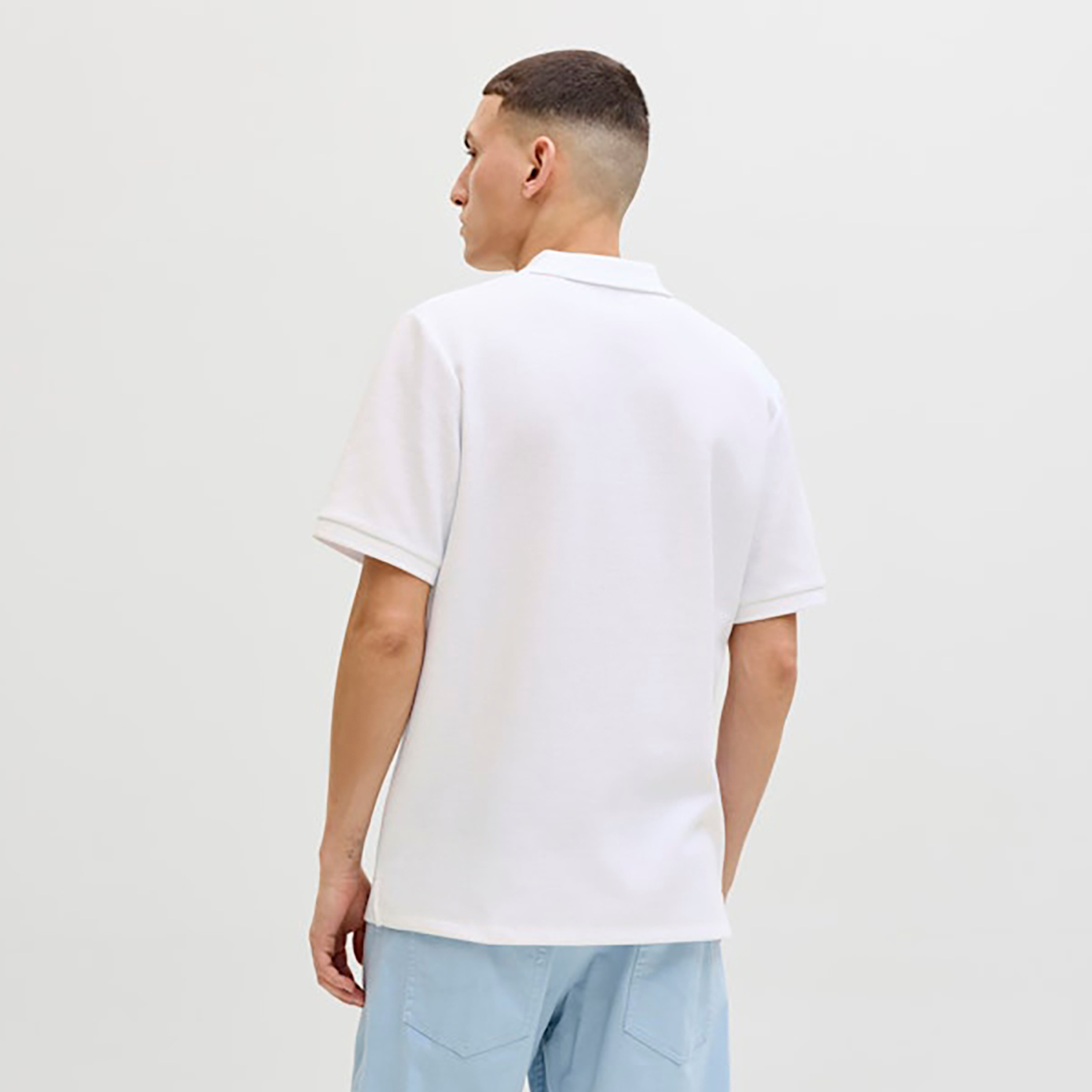 تي شيرت بولو رجالي سادة بياقة وأكمام قصيرة من جاك اند جونز-men-clothing-tshirtsandpolos-polos-image-17