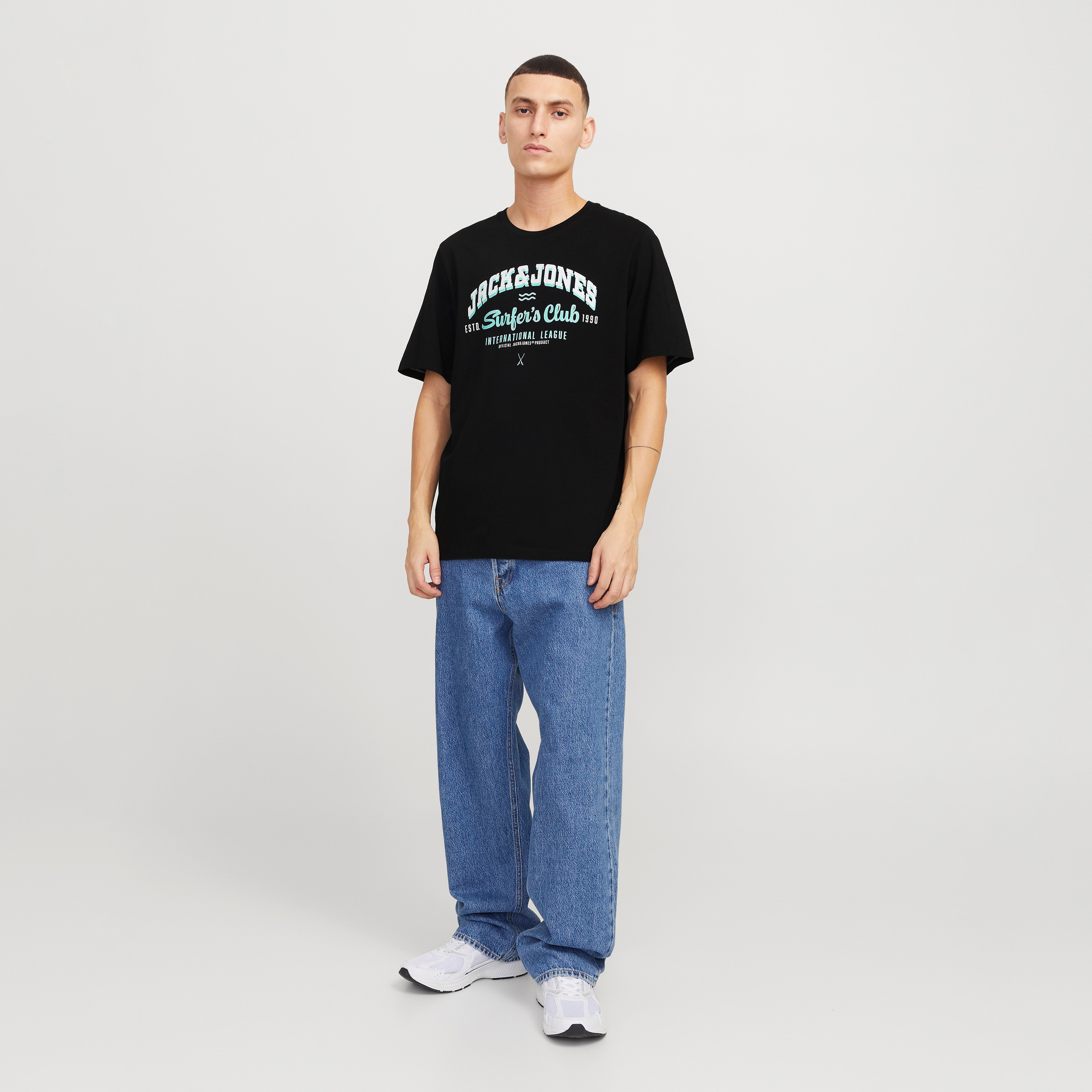 Jack & Jones Logo Round Neck Short Sleeves Men's T-Shirt-men-clothing-tshirtsandpolos-tshirts-image-2
