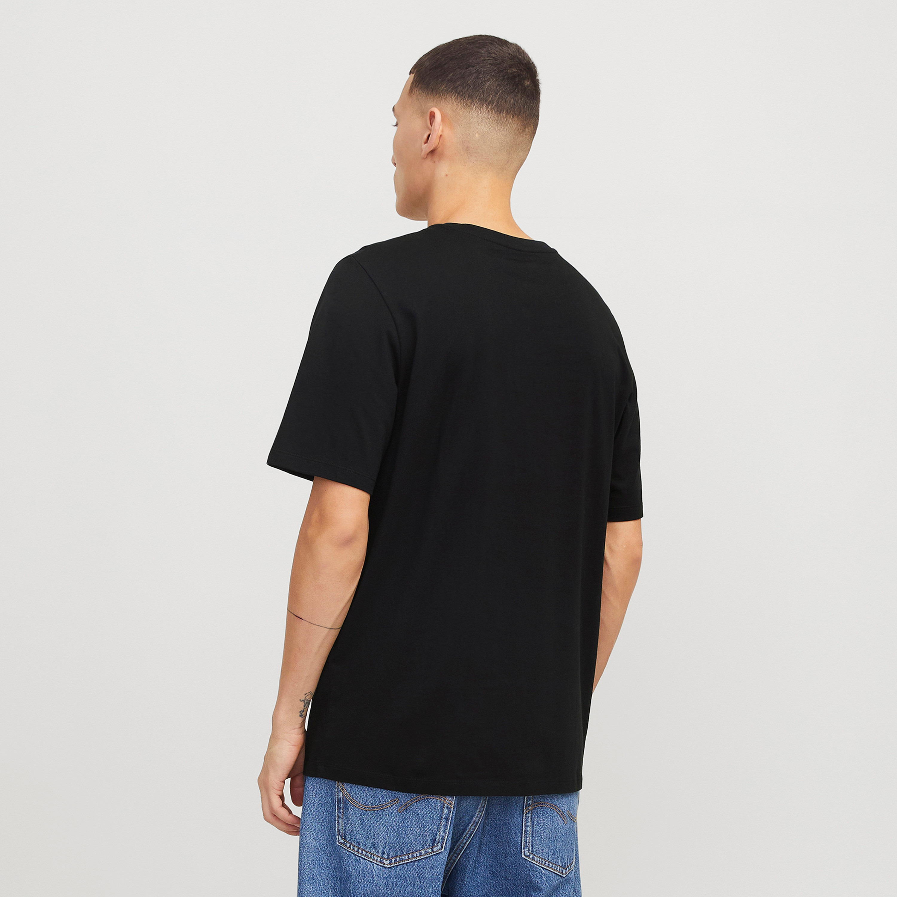 Jack & Jones Logo Round Neck Short Sleeves Men's T-Shirt-men-clothing-tshirtsandpolos-tshirts-image-4