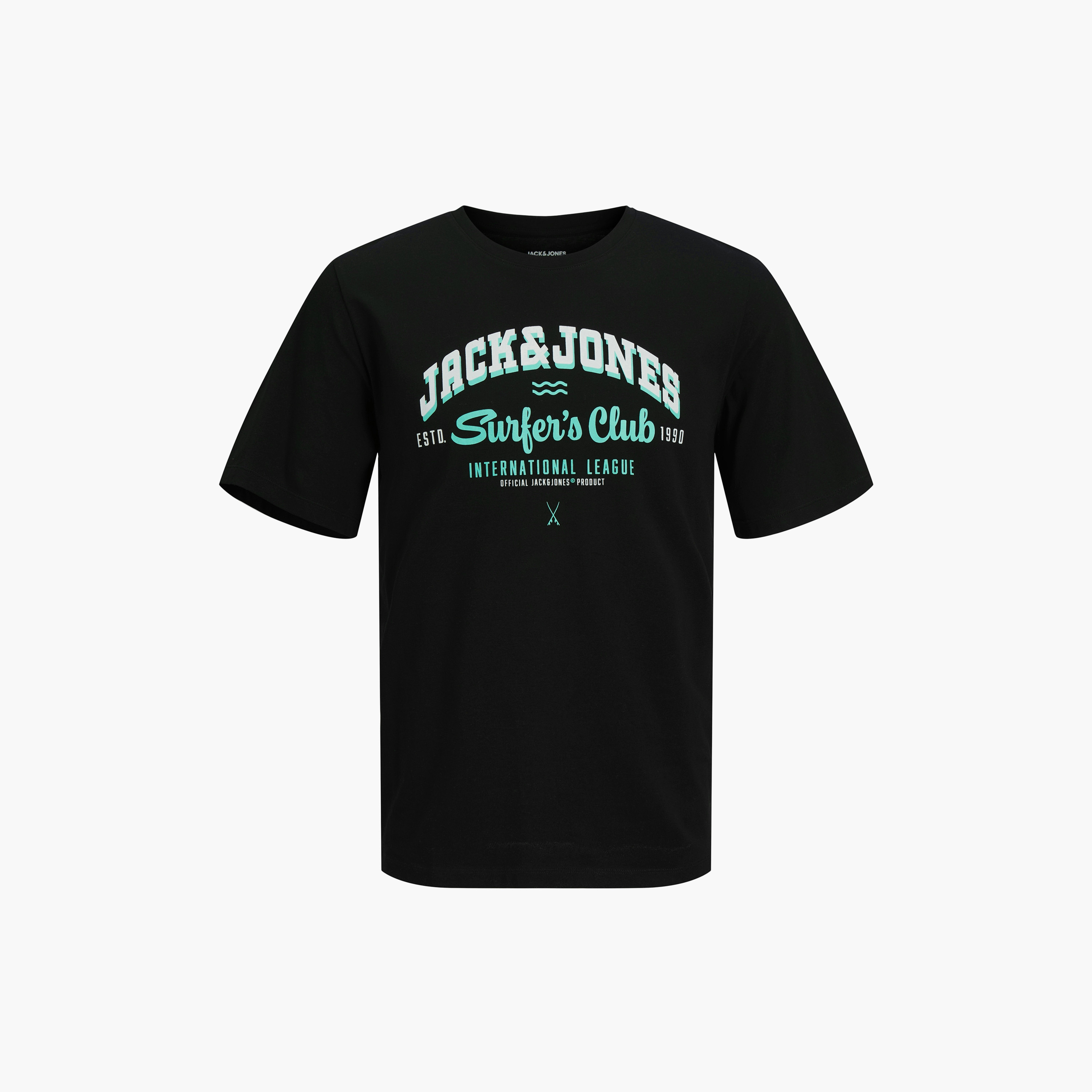 تي شيرت رجالي بأكمام قصيرة ورقبة دائرية وشعار من جاك اند جونز-men-clothing-tshirtsandpolos-tshirts-image-8