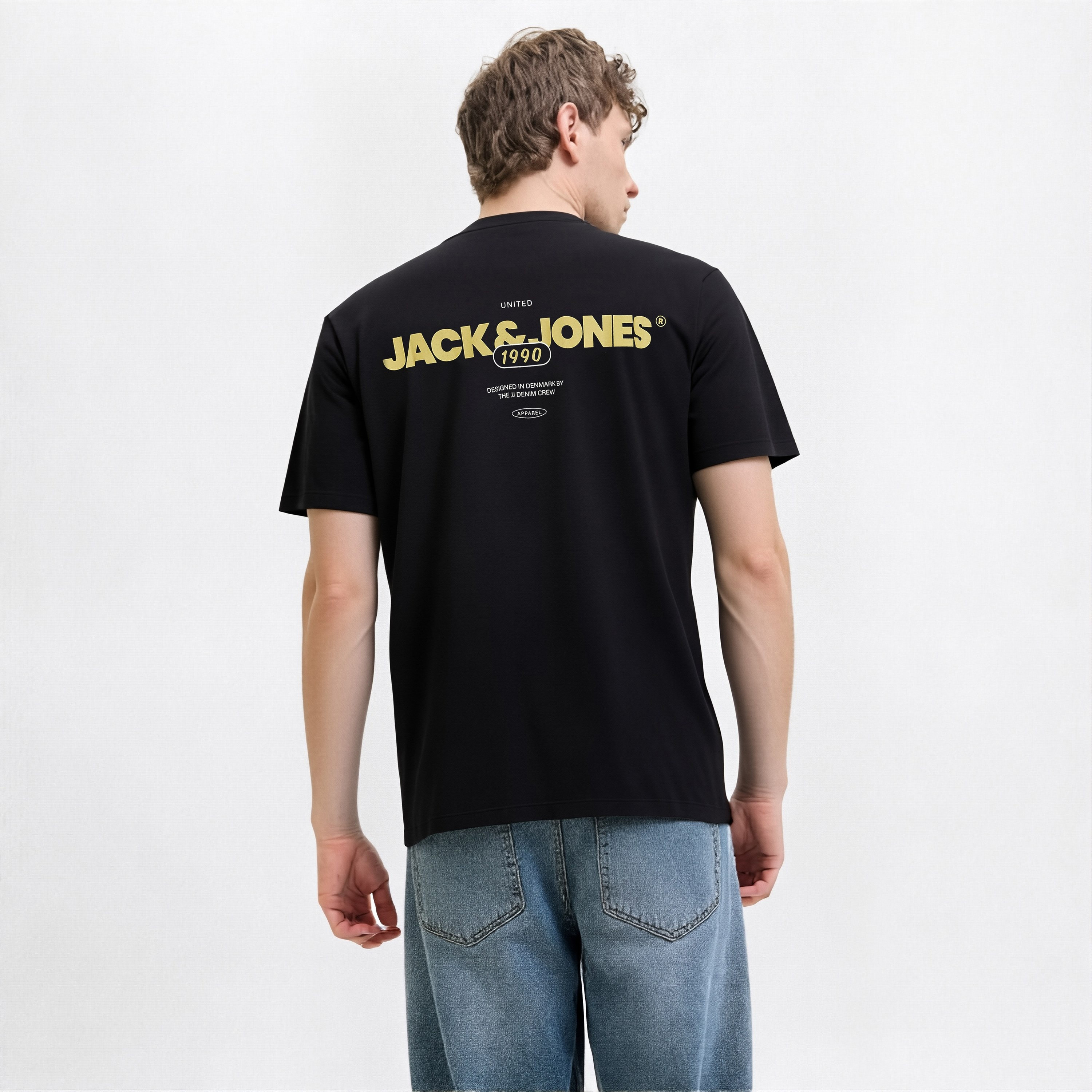 Jack & Jones Graphic Print Crew Neck Short Sleeves Men's T-Shirt-men-clothing-tshirtsandpolos-tshirts-image-3