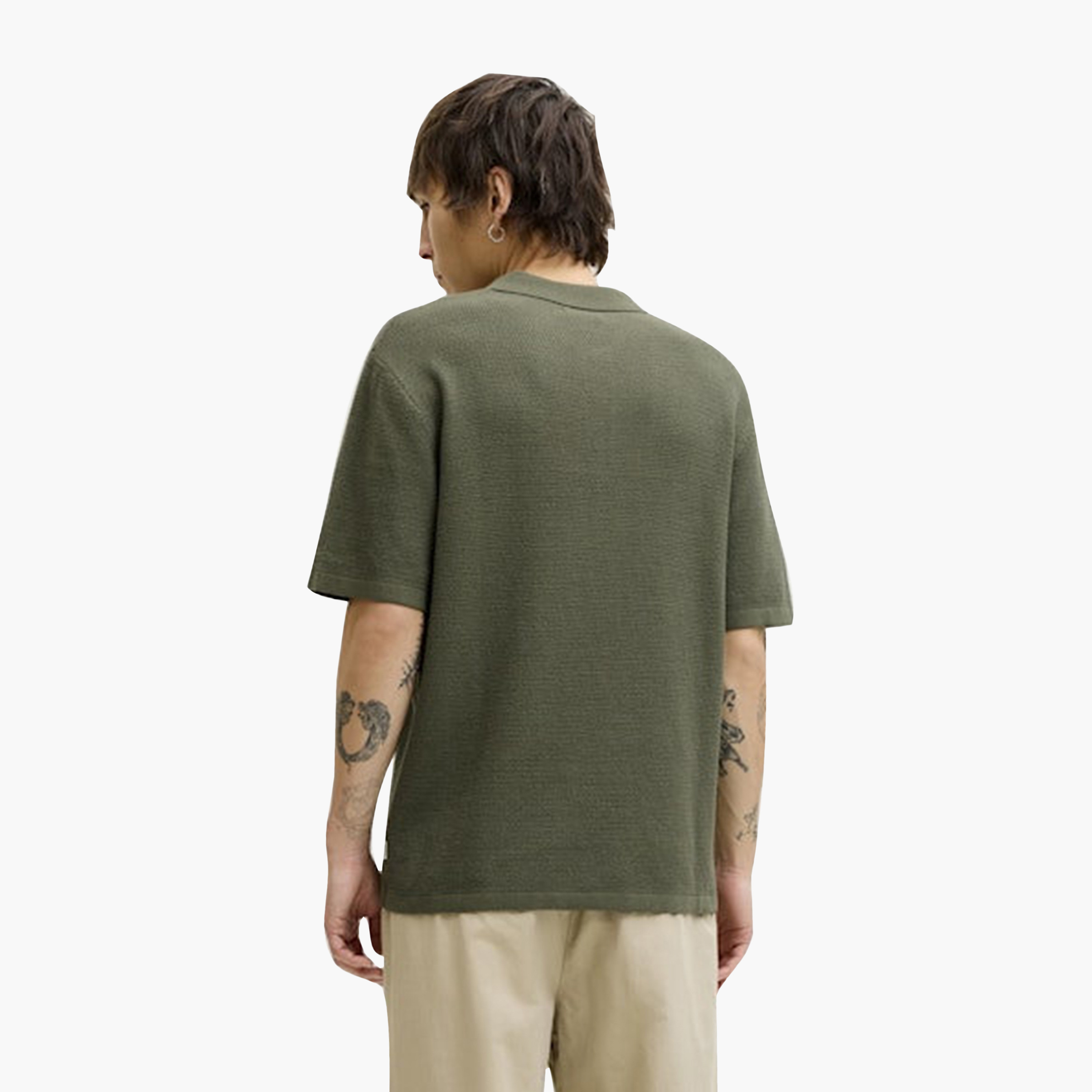 Jack & Jones Knitted Short Sleeves Men's Polo T-Shirt-men-clothing-tshirtsandpolos-polos-image-17