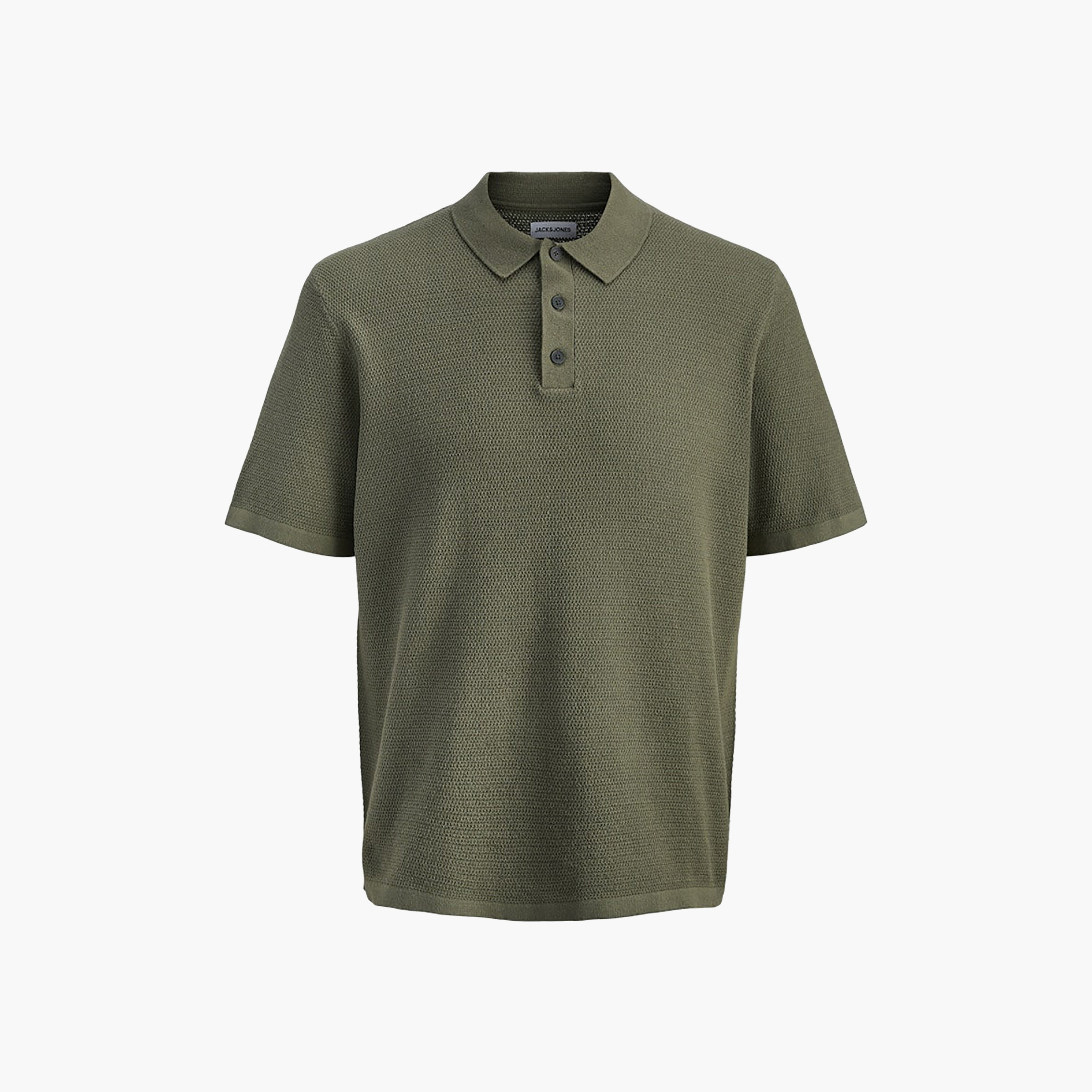 Jack & Jones Knitted Short Sleeves Men's Polo T-Shirt-men-clothing-tshirtsandpolos-polos-image-19