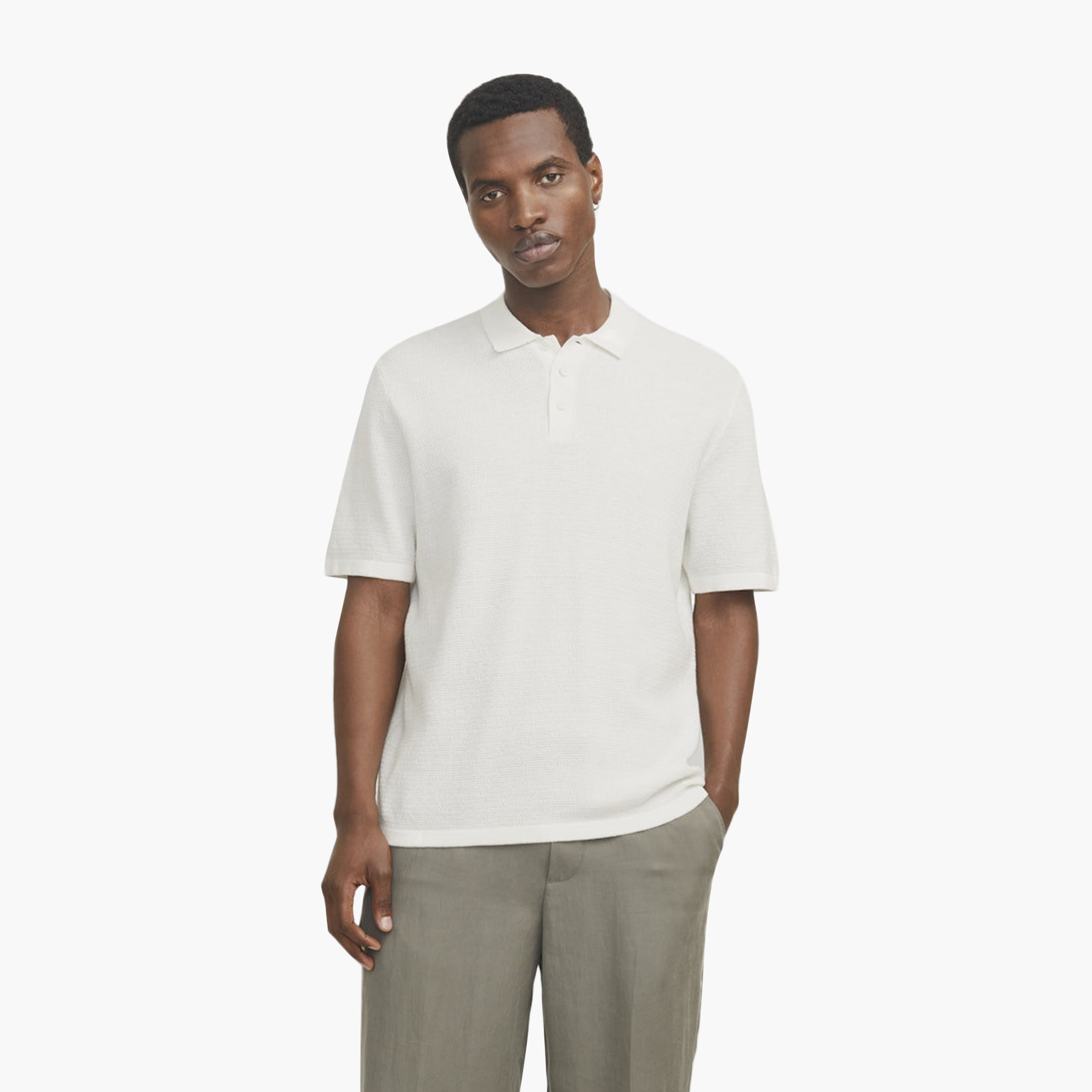 Jack & Jones Knitted Short Sleeves Men's Polo T-Shirt-men-clothing-tshirtsandpolos-polos-image-1