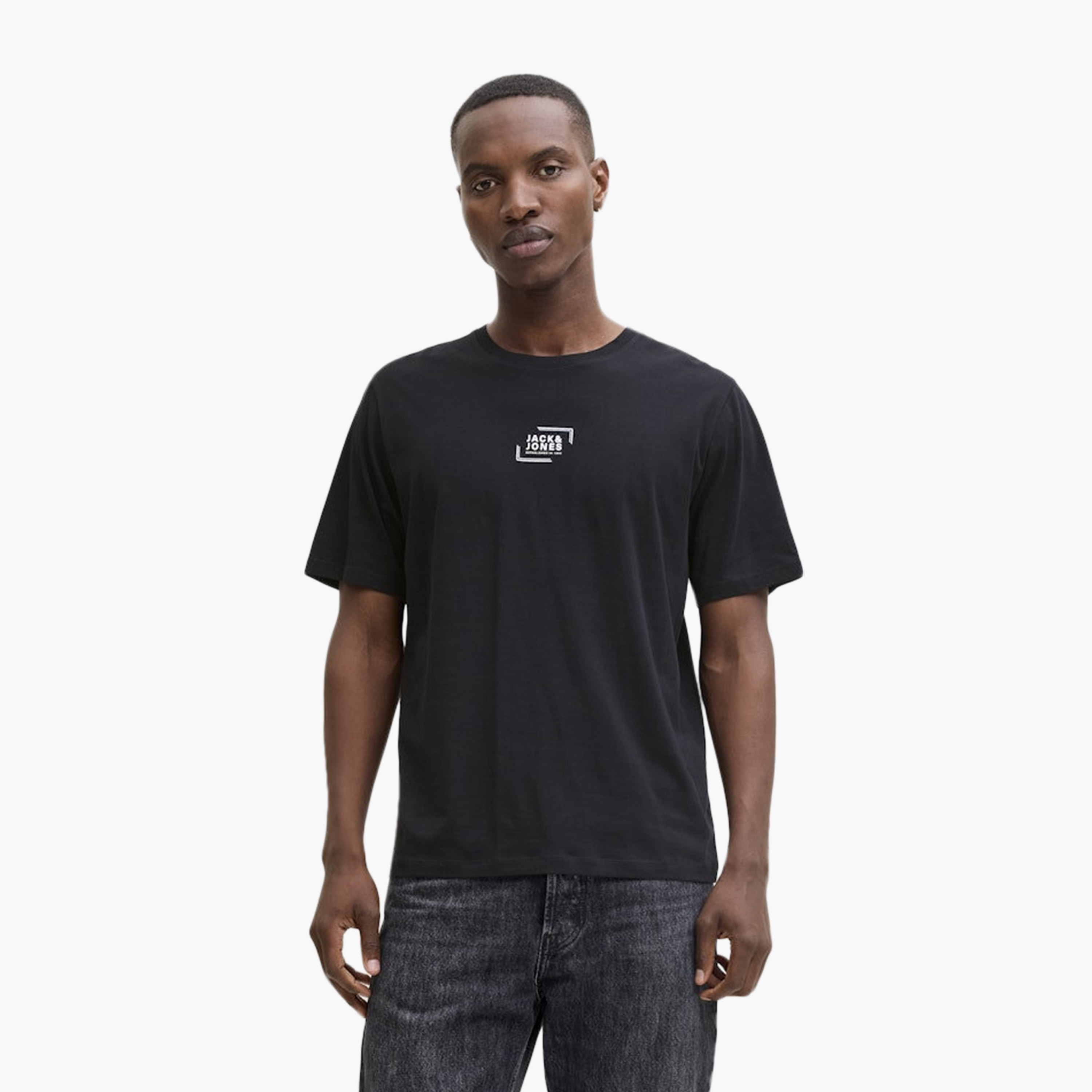 جاك & حونز-  تي شيرت بنقوش برقبة دائرية وأكمام قصيرة-men-clothing-tshirtsandpolos-tshirts-image-37