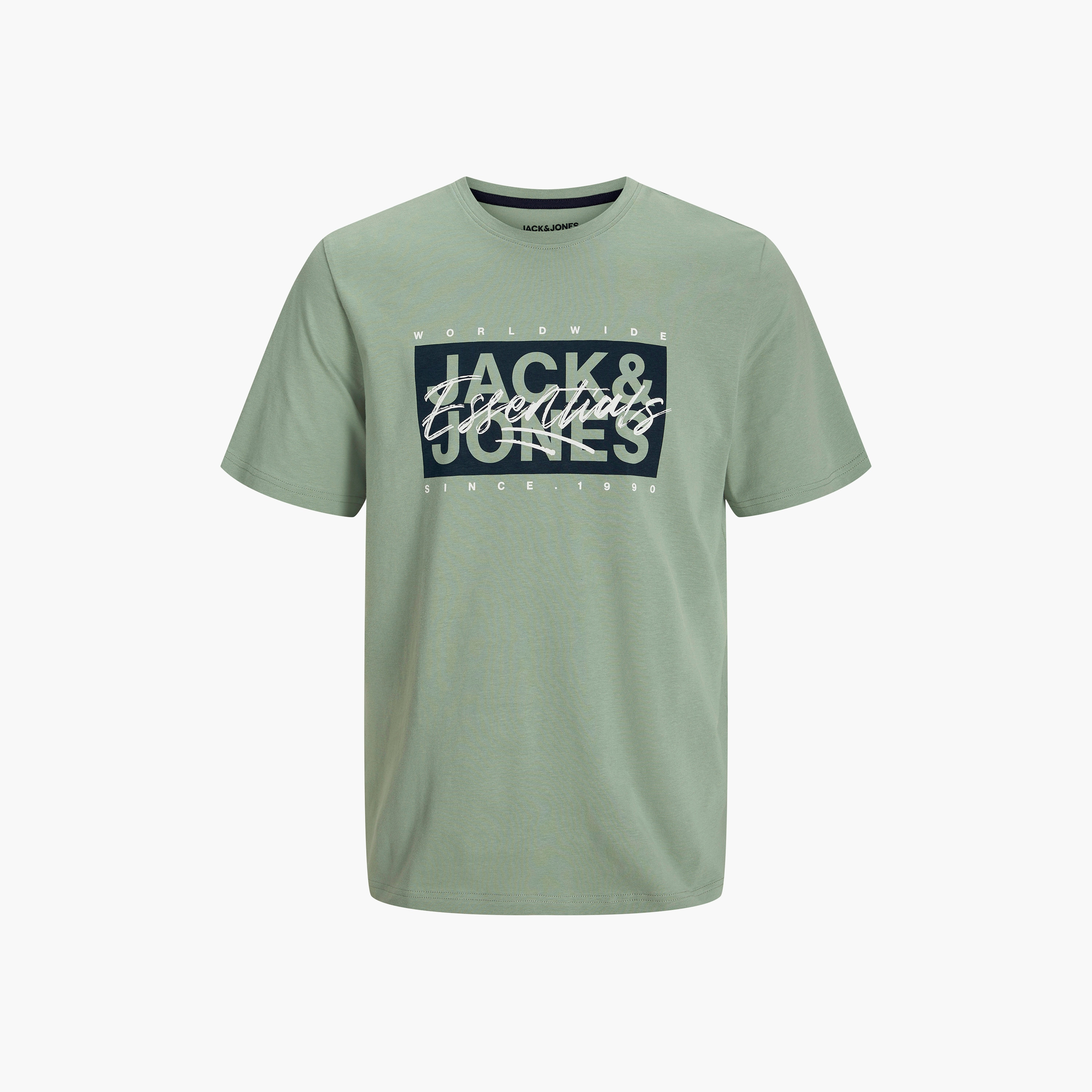 تي شيرت رجالي بأكمام قصيرة ورقبة دائرية وشعار من جاك اند جونز-men-clothing-tshirtsandpolos-tshirts-image-7
