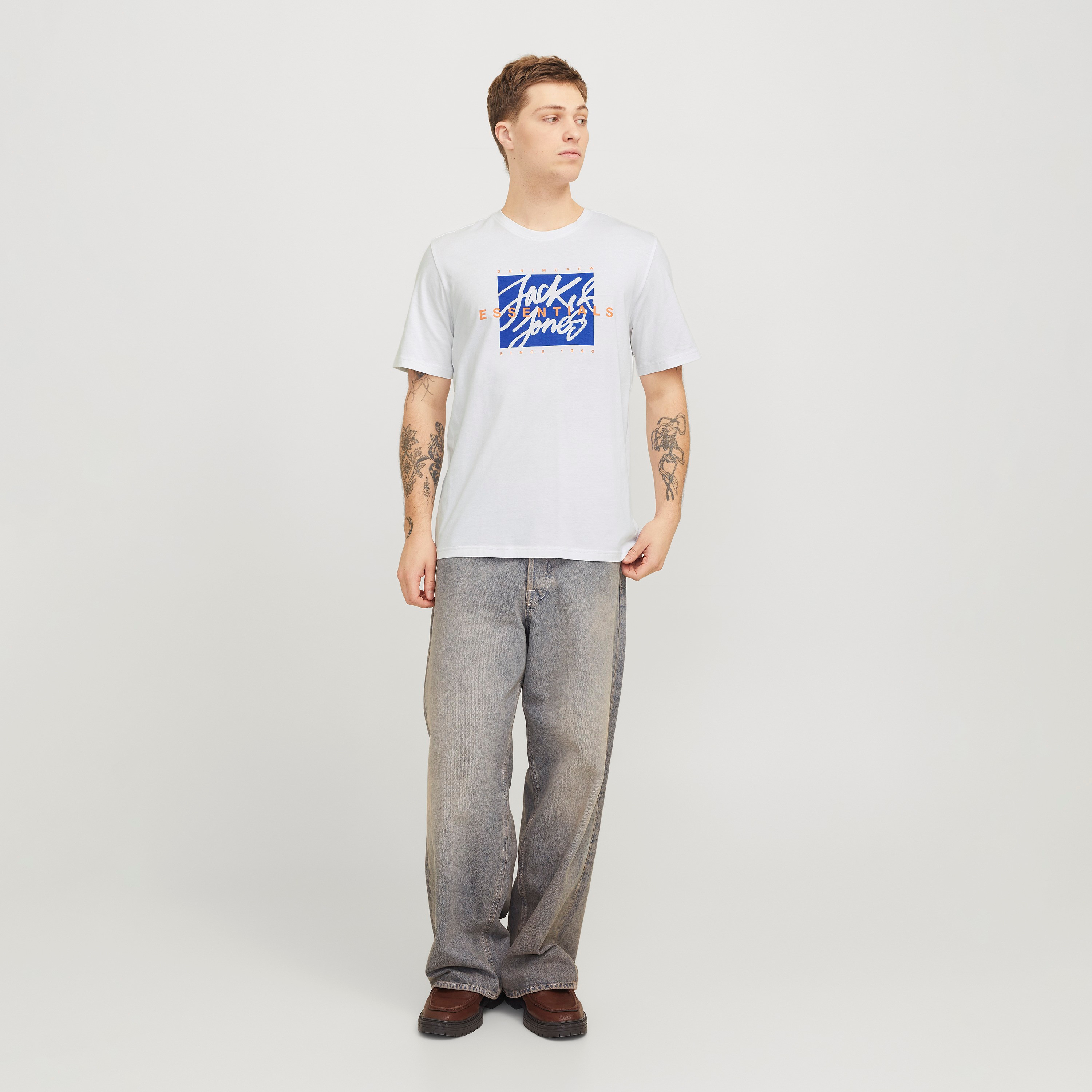 Jack & Jones Logo Crew Neck Short Sleeves Men's T-Shirt-men-clothing-tshirtsandpolos-tshirts-image-2