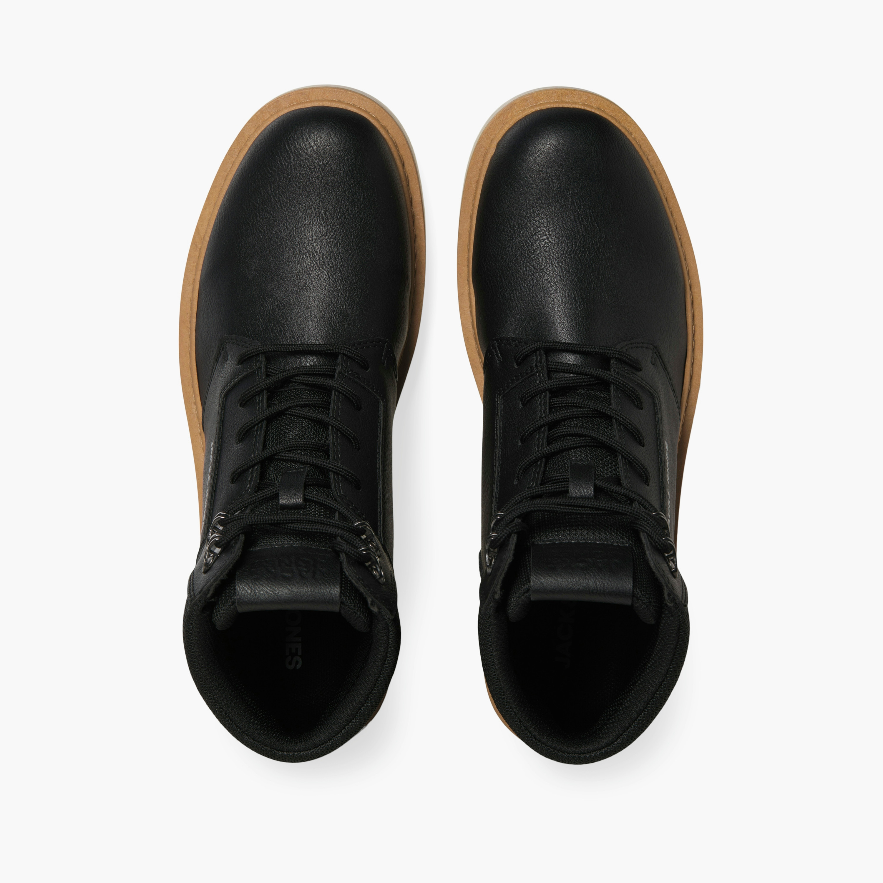 حذاء جاك آند جونز الرجالي ذو الرقبة الطويلة حتى الكاحل | 12268458-men-shoes-boots-image-3