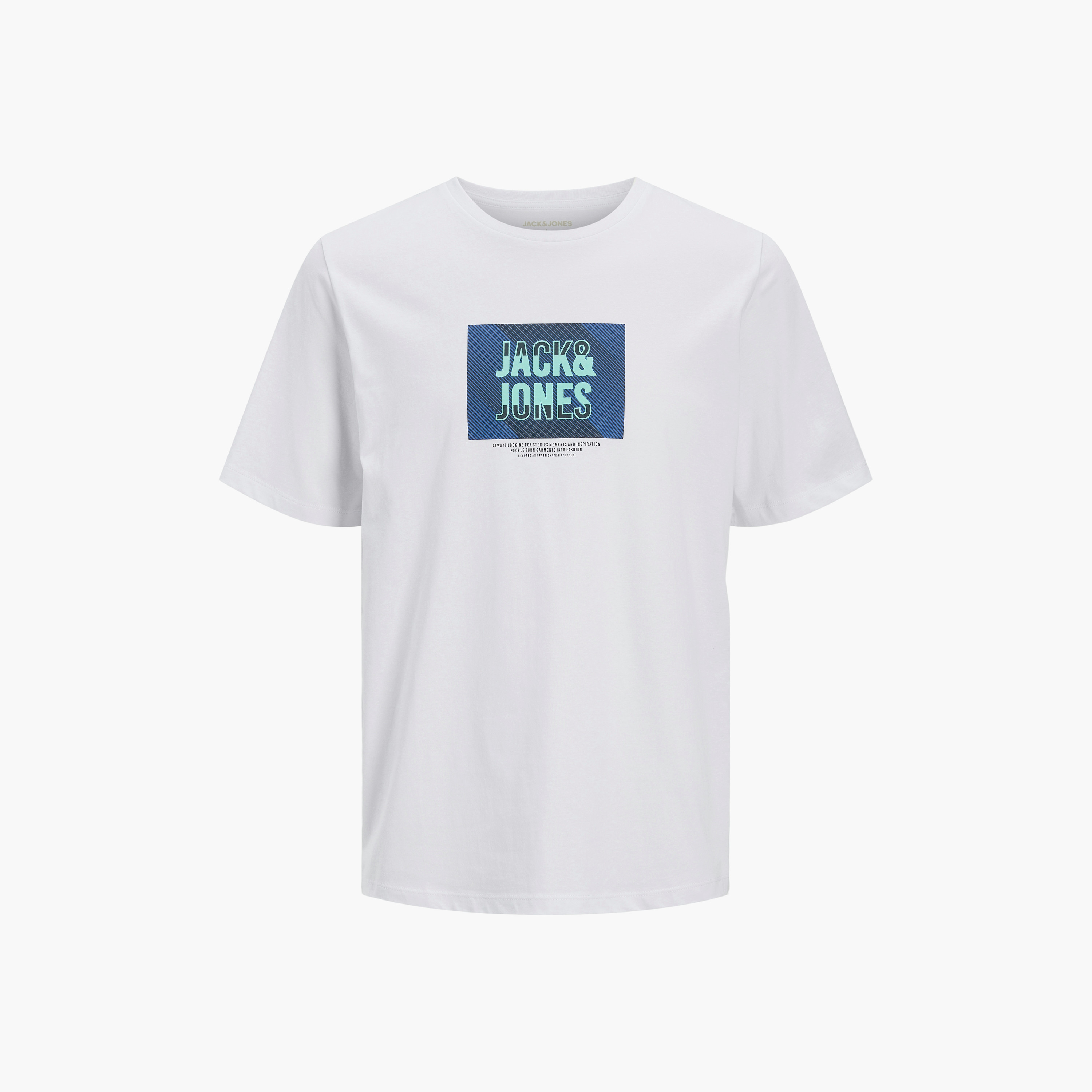 تي شيرت رجالي بأكمام قصيرة ورقبة دائرية وشعار من جاك اند جونز-men-clothing-tshirtsandpolos-tshirts-image-21