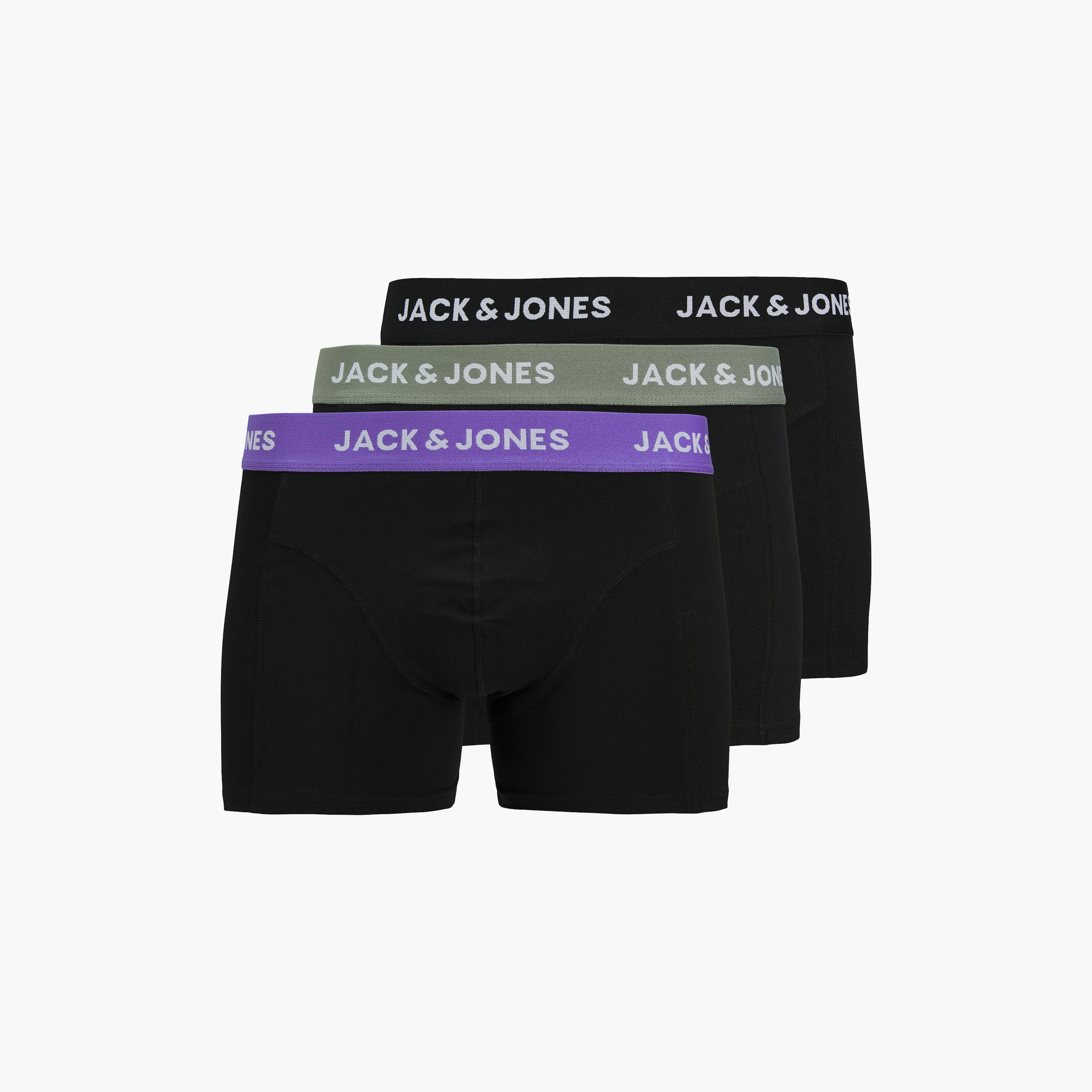 مجموعة من 3 سراويل داخلية للرجال بحزام خصر مطاطي وطبعة العلامة التجارية من جاك اند جونز-men-clothing-innerwear-underwear-image-1