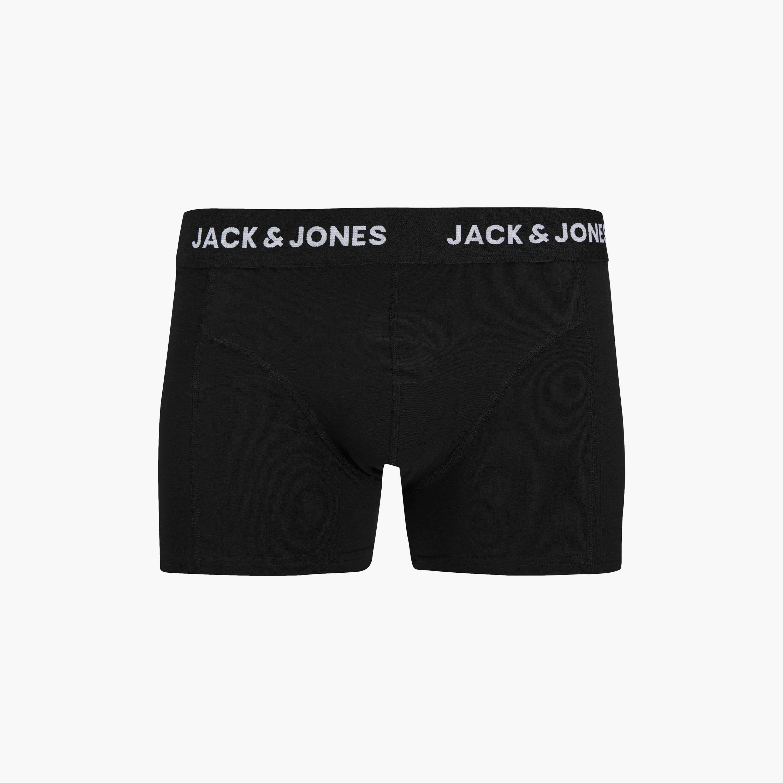 Jack & Jones Pack of 3 Brand Print Elasticated Waistband Men's Trunks-men-clothing-innerwear-underwear-image-6