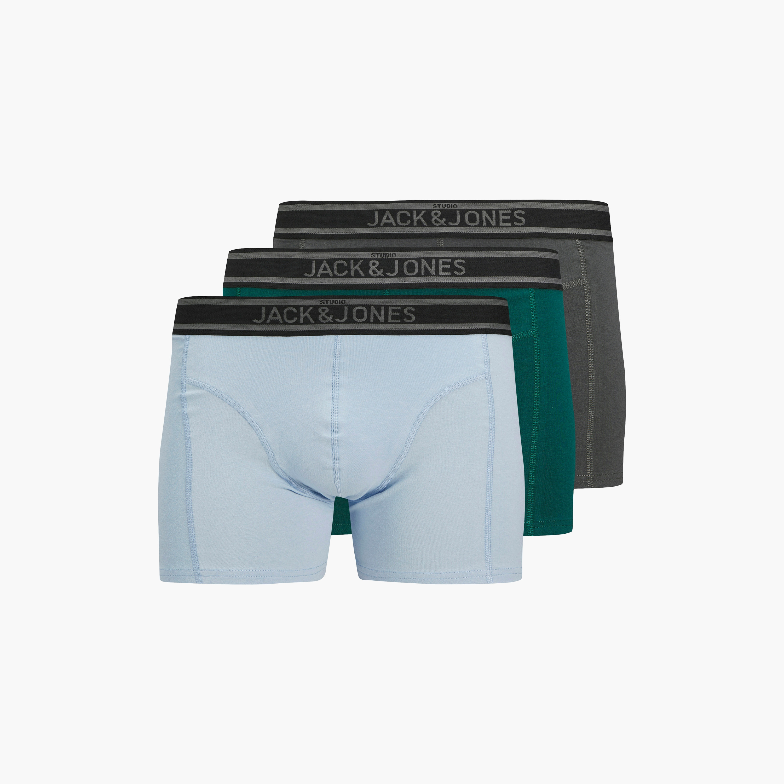مجموعة من 3 سراويل داخلية للرجال بحزام خصر مطاطي وطبعة العلامة التجارية من جاك اند جونز-men-clothing-innerwear-underwear-image-1