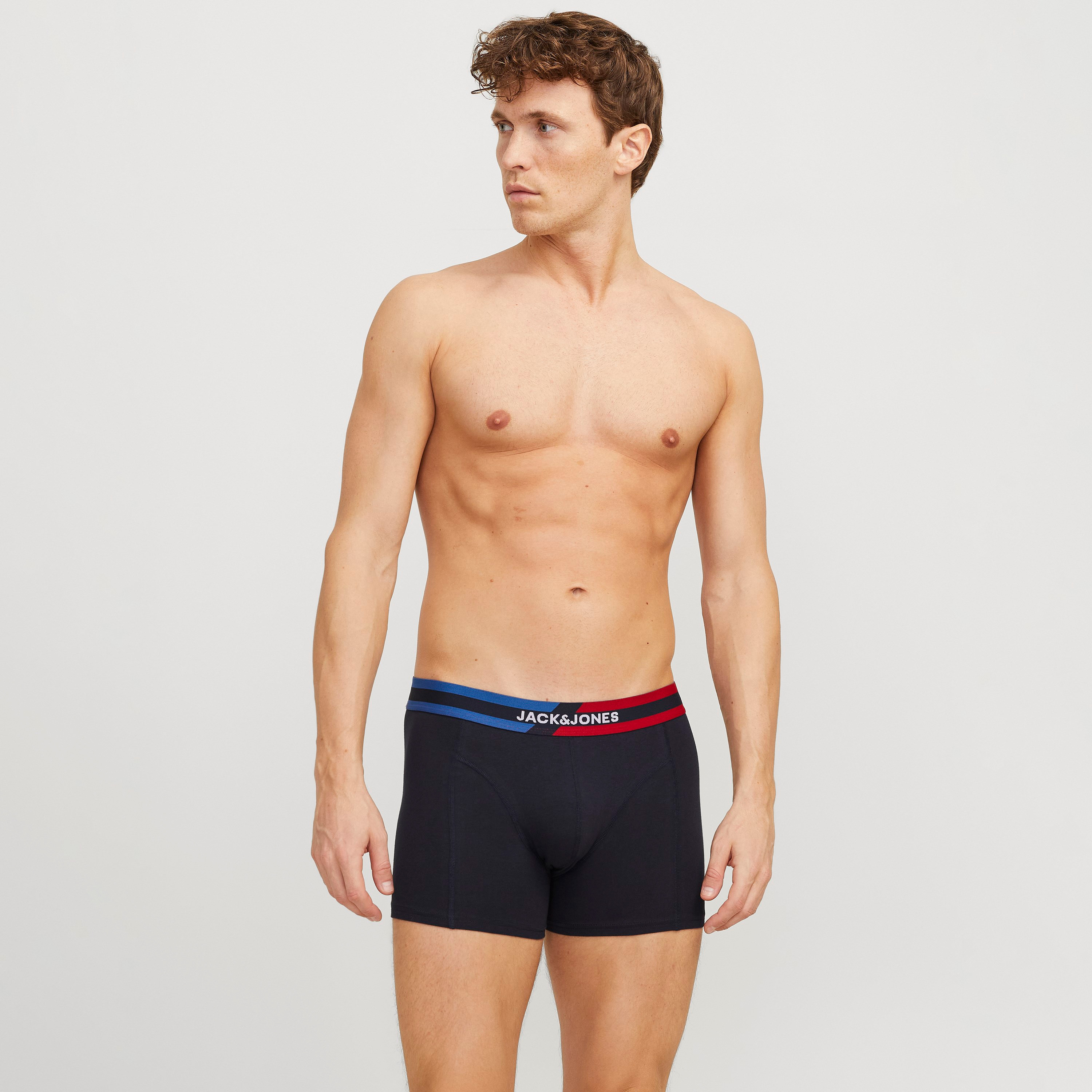 مجموعة من 3 سراويل داخلية للرجال بحزام خصر مطاطي وطبعة العلامة التجارية من جاك اند جونز-men-clothing-innerwear-underwear-image-3
