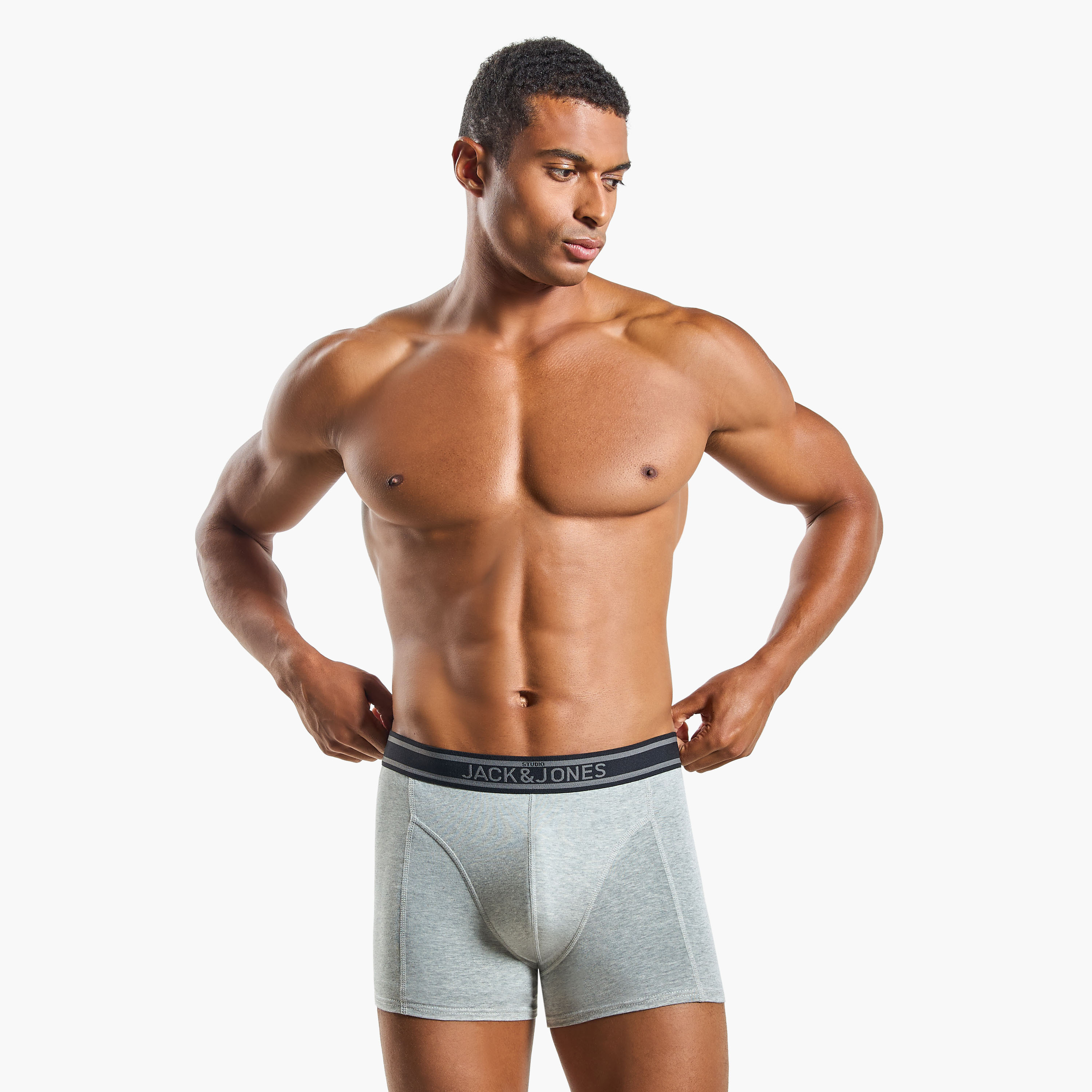 مجموعة من 3 سراويل داخلية للرجال برباط خصر مطبوع عليه العلامة التجارية من جاك اند جونز-men-clothing-innerwear-underwear-image-2