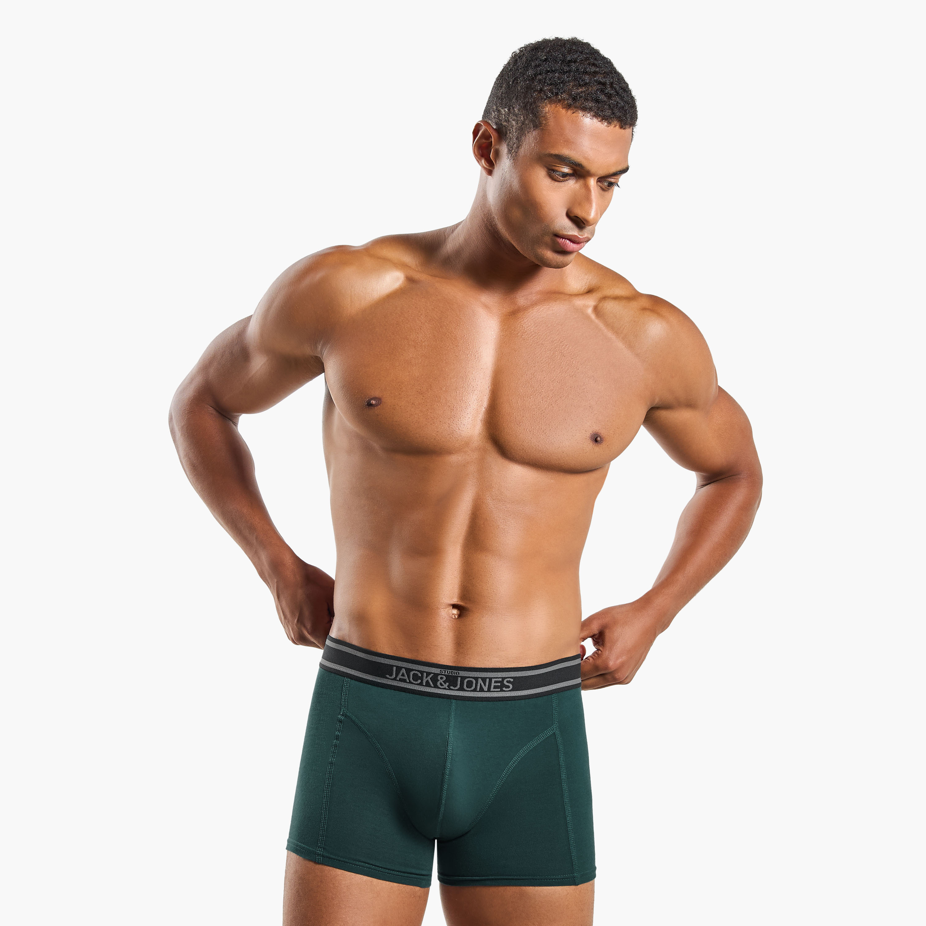 مجموعة من 3 سراويل داخلية للرجال برباط خصر مطبوع عليه العلامة التجارية من جاك اند جونز-men-clothing-innerwear-underwear-image-4