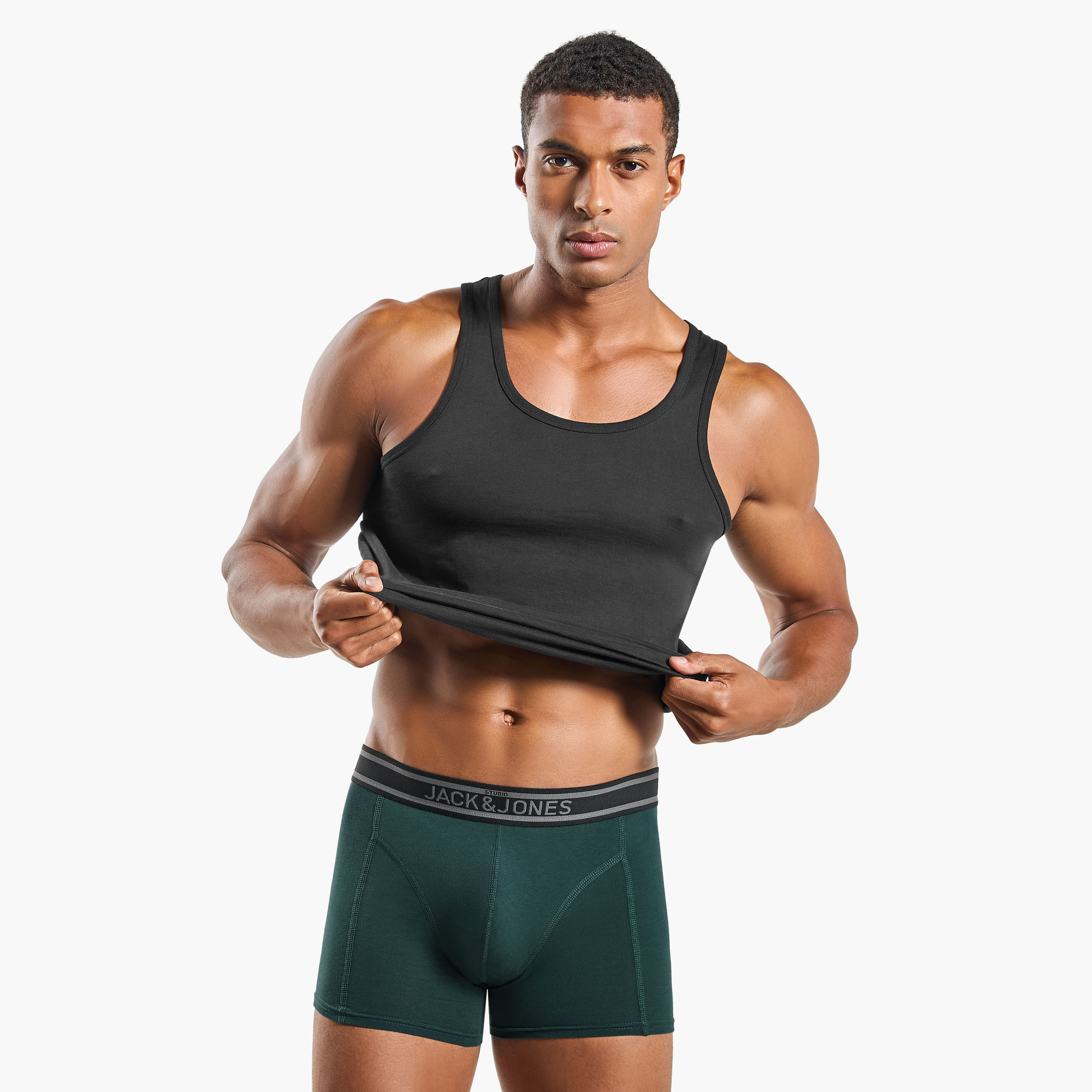 مجموعة من 3 سراويل داخلية للرجال برباط خصر مطبوع عليه العلامة التجارية من جاك اند جونز-men-clothing-innerwear-underwear-image-6