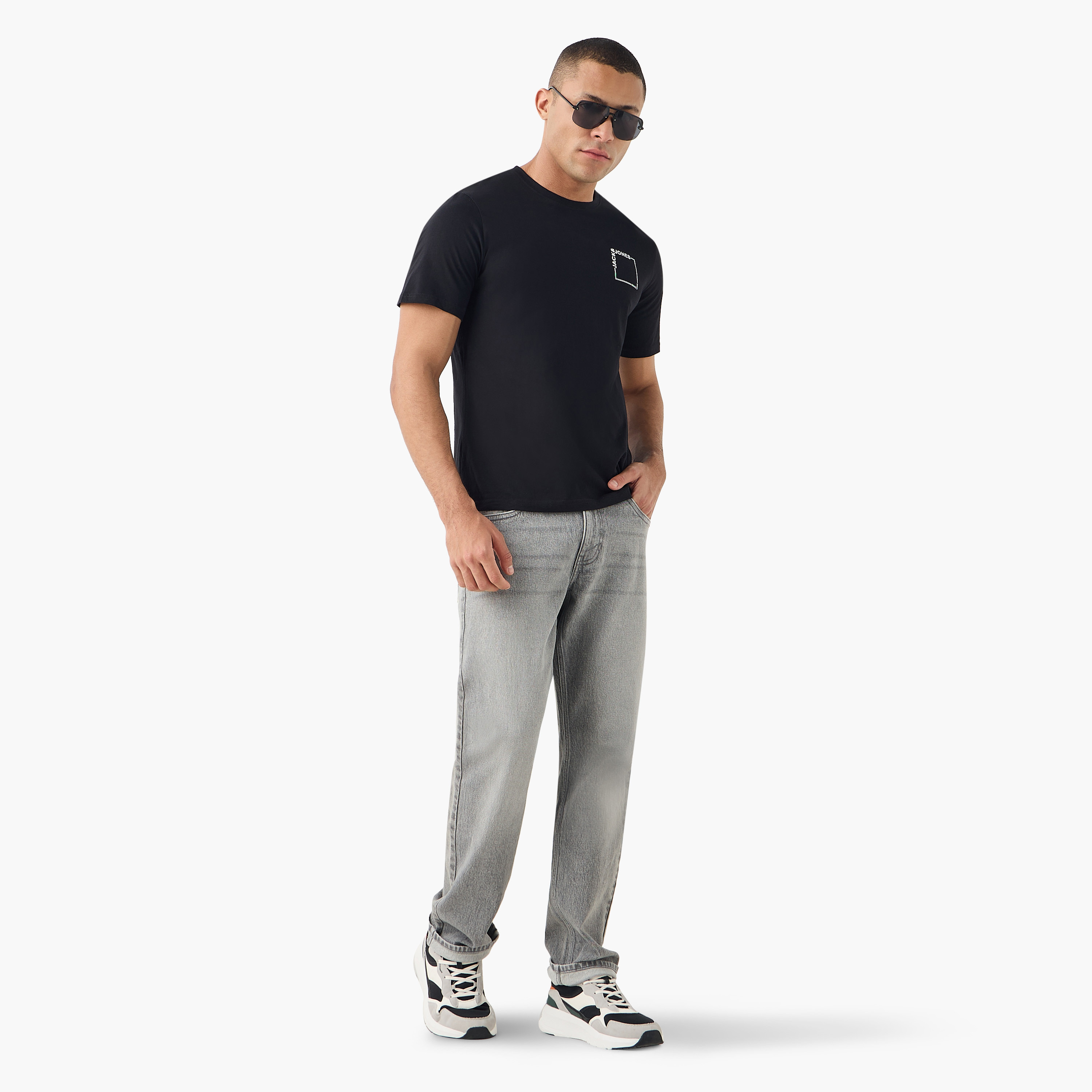 Jack & Jones Logo Crew Neck Short Sleeves Men's T-Shirt-men-clothing-tshirtsandpolos-tshirts-image-2