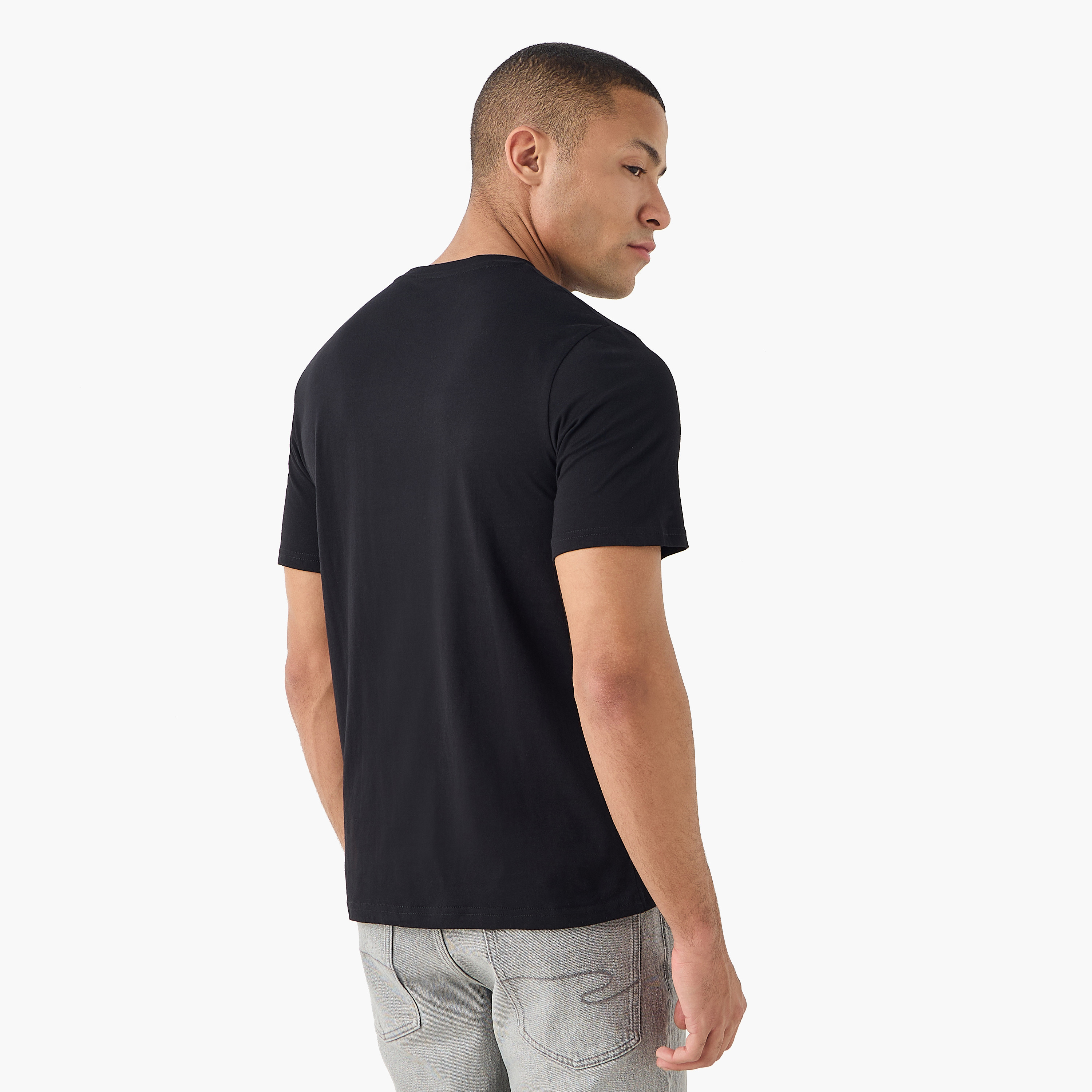 Jack & Jones Logo Crew Neck Short Sleeves Men's T-Shirt-men-clothing-tshirtsandpolos-tshirts-image-3