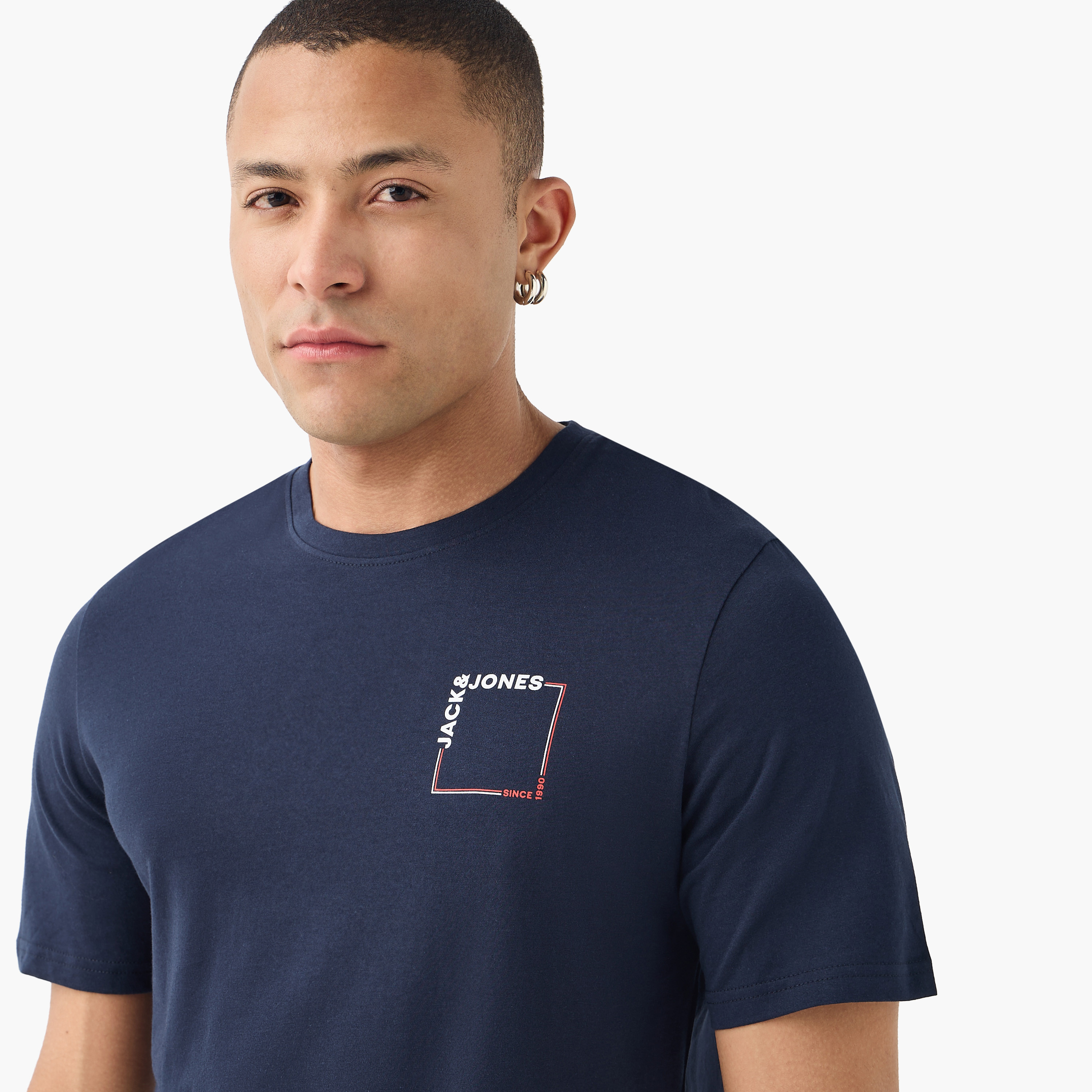 Jack & Jones Logo Crew Neck Short Sleeves Men's T-Shirt-men-clothing-tshirtsandpolos-tshirts-image-9