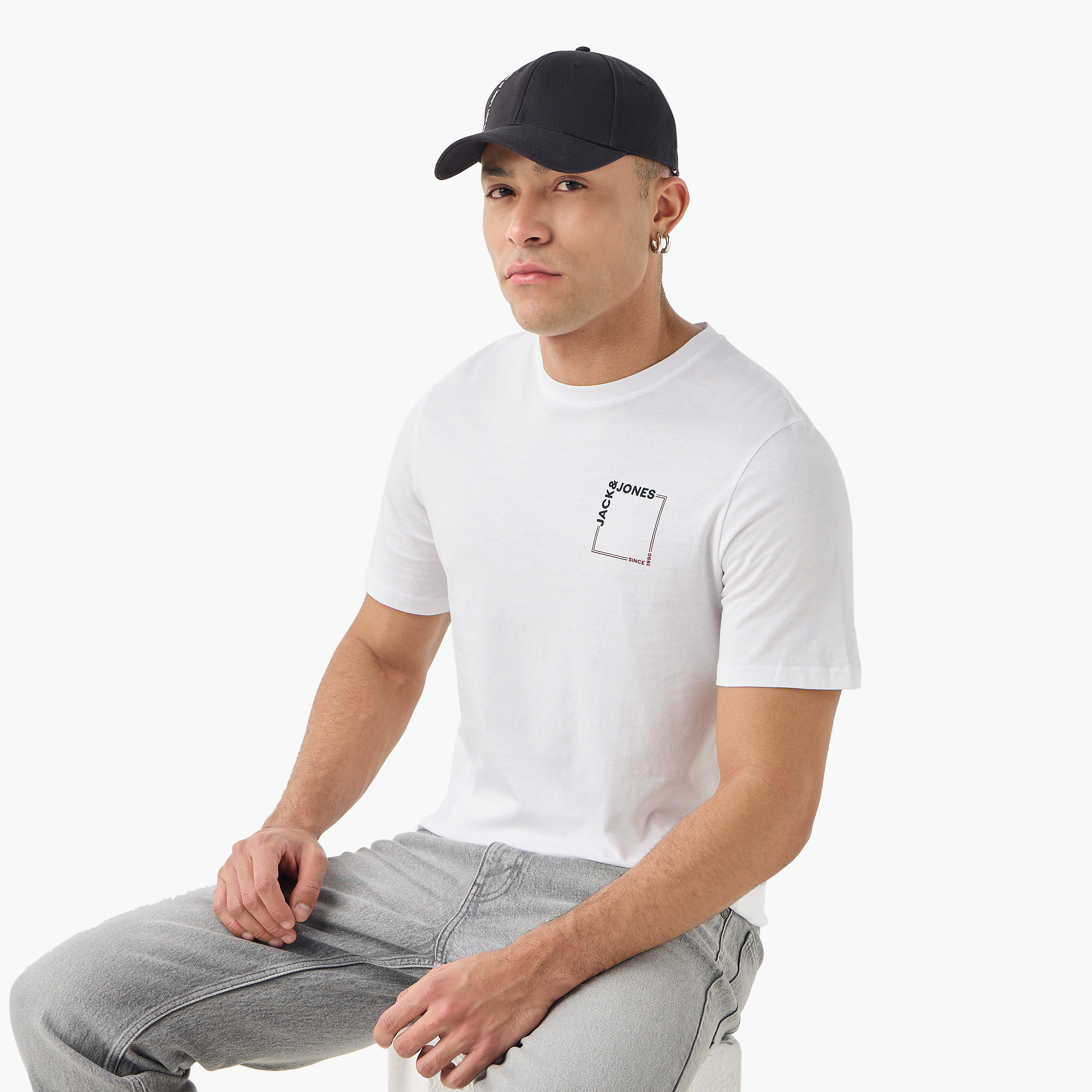 Jack & Jones Logo Crew Neck Short Sleeves Men's T-Shirt-men-clothing-tshirtsandpolos-tshirts-image-11