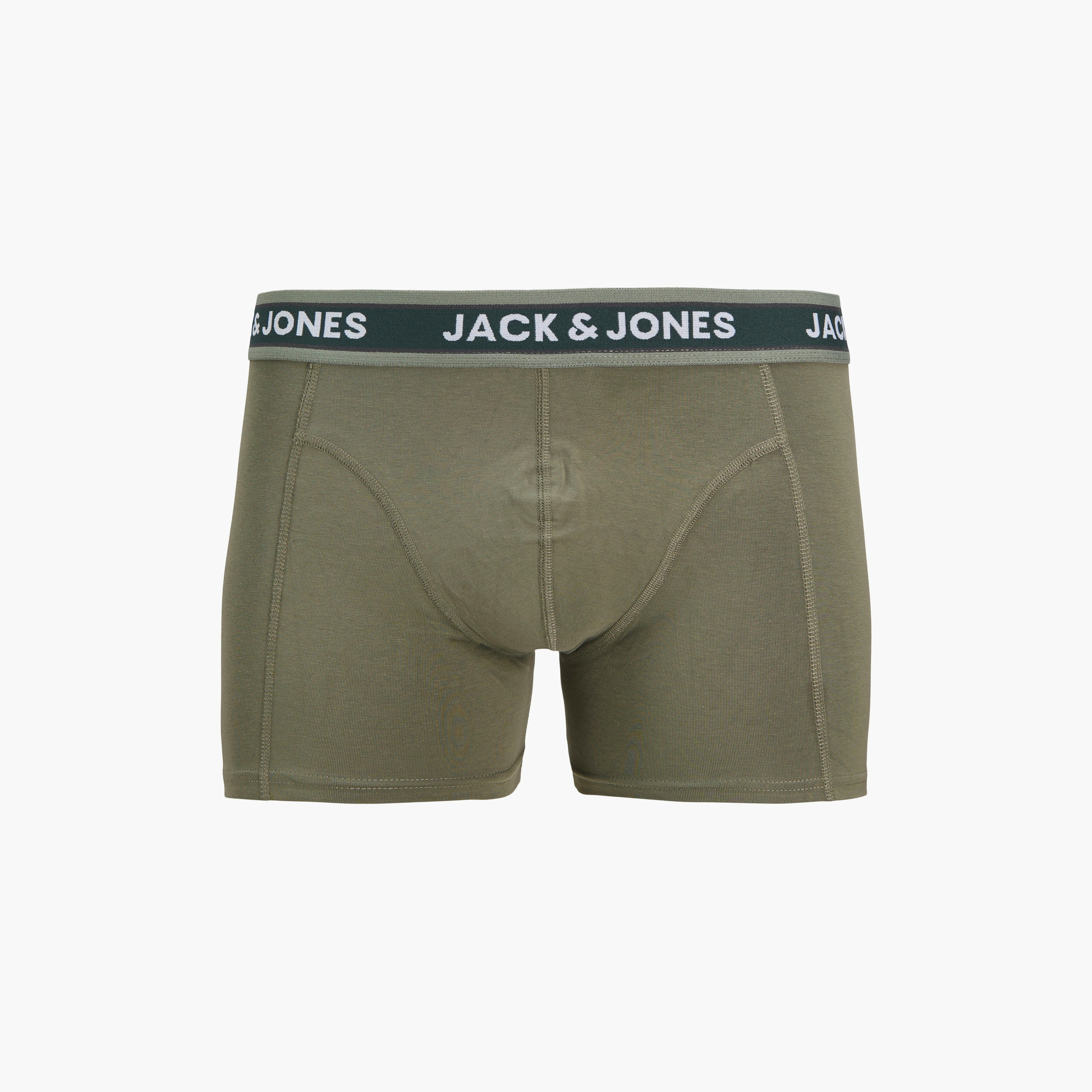مجموعة جاك آند جونز مكونة من 5 سراويل داخلية بحزام خصر مطبوع عليها العلامة التجارية-men-clothing-innerwear-underwear-image-3