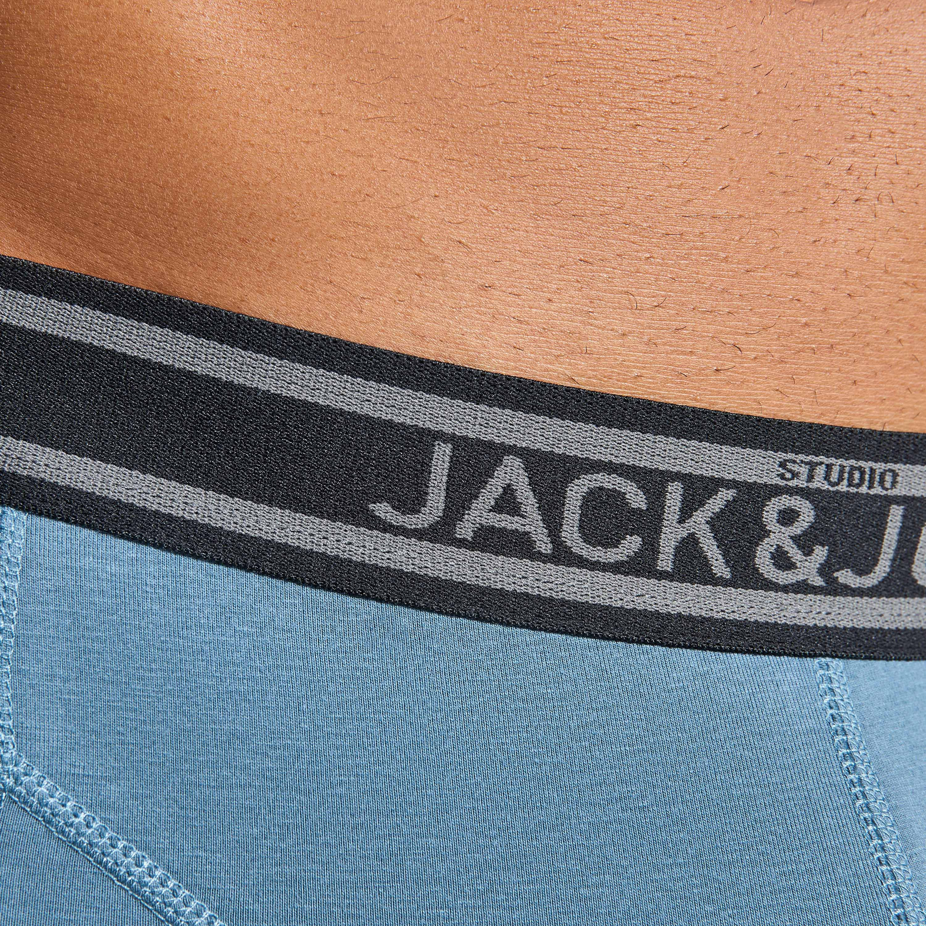 Jack & Jones Pack of 5 Brand Print Waistband Men's Trunks-men-clothing-innerwear-underwear-image-11
