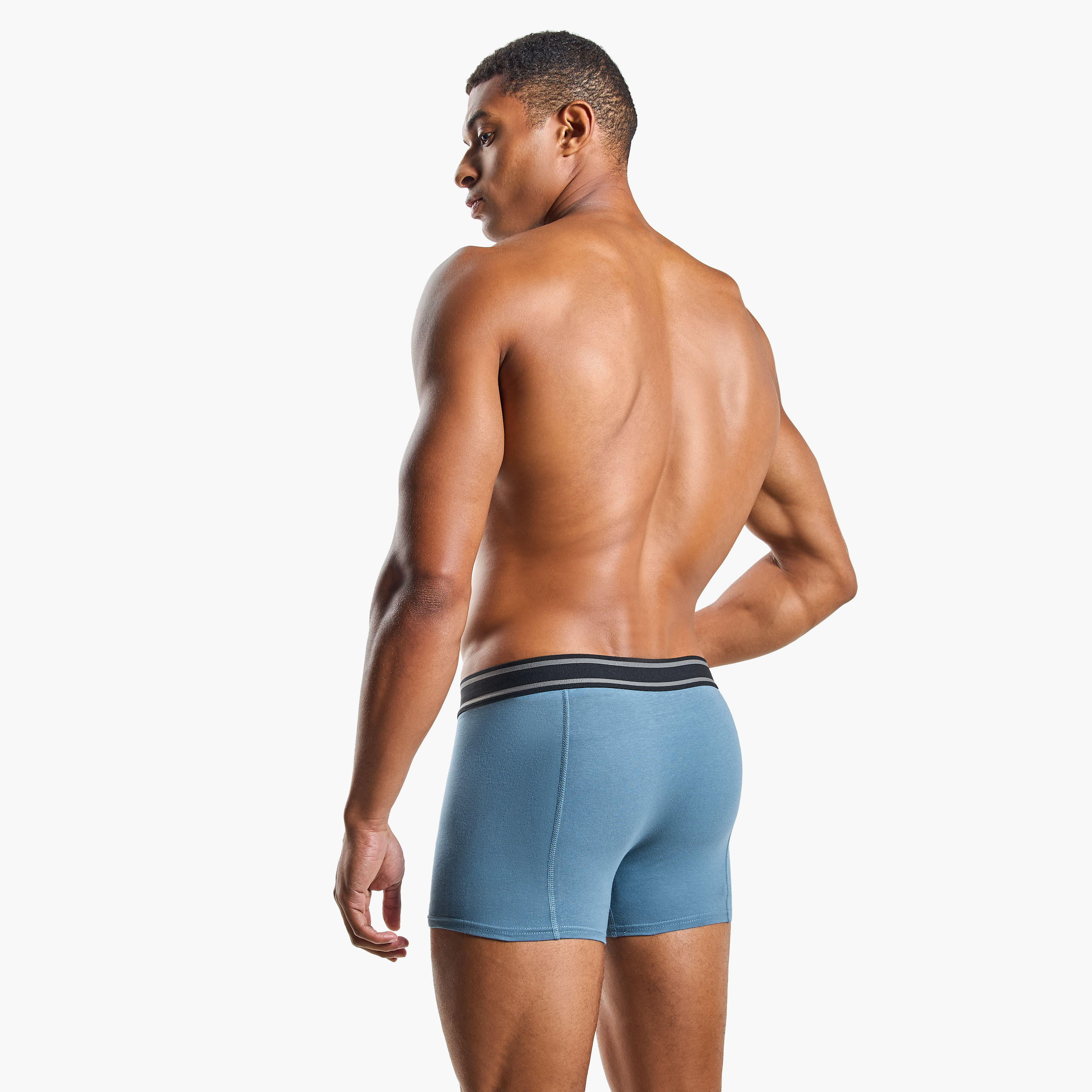 Jack & Jones Pack of 5 Brand Print Waistband Men's Trunks-men-clothing-innerwear-underwear-image-8