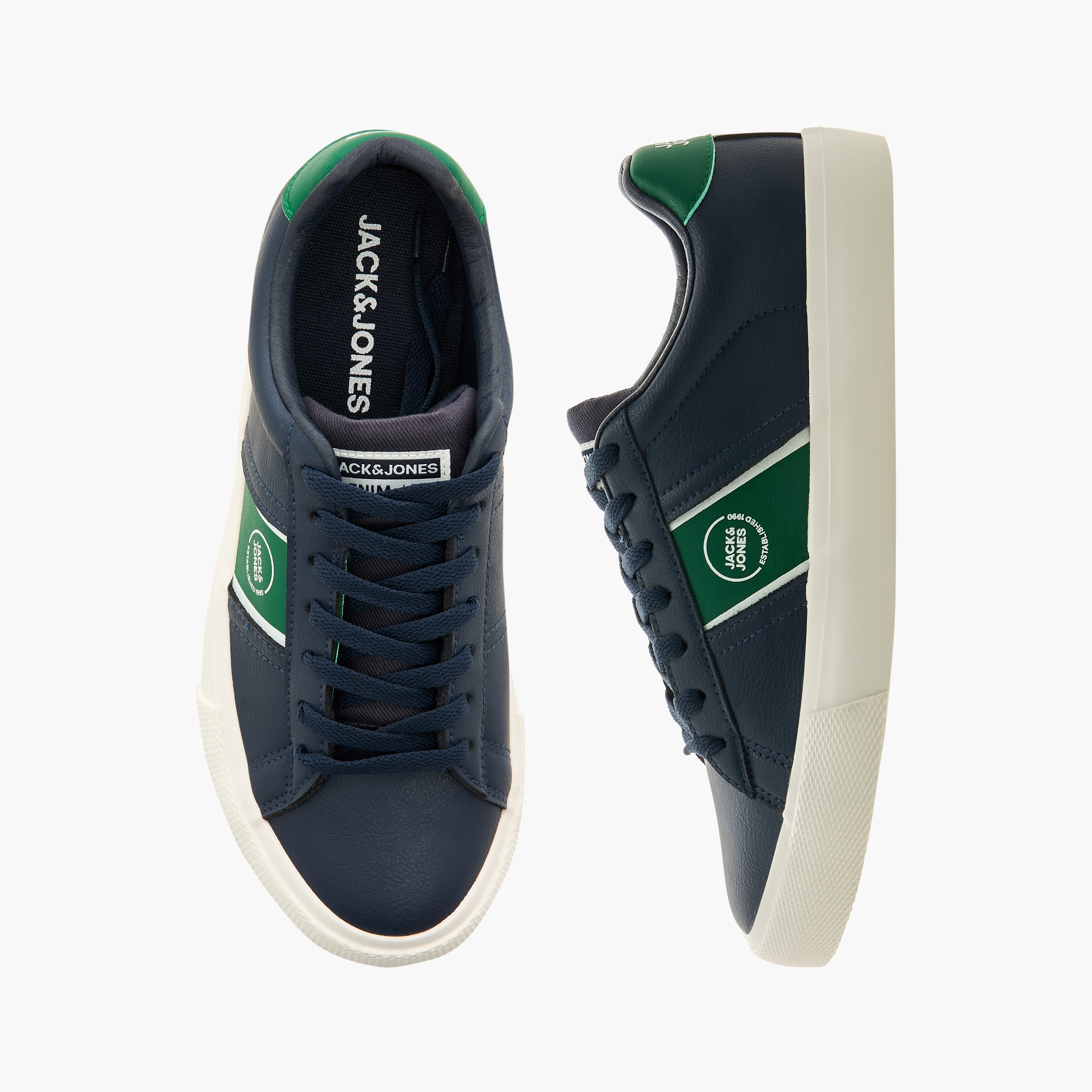 Jack & Jones Men's Lace Up Low Top Sneakers | 12270024-men-shoes-sneakers-image-1