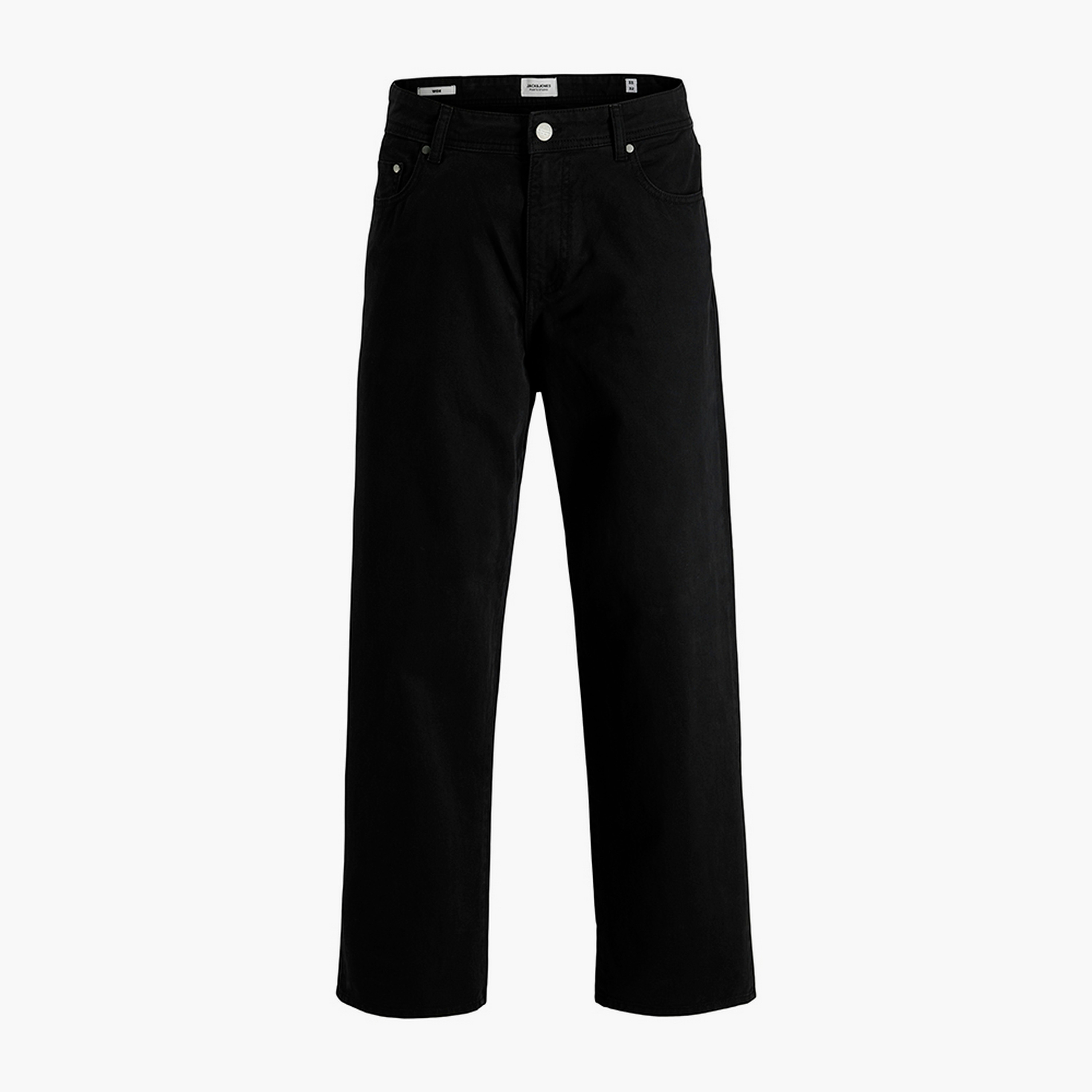 بناطيل رجالية سادة بخصر متوسط الارتفاع وزر وسحاب من جاك ان جونز-men-clothing-bottoms-trousersandchinos-trousers-image-11