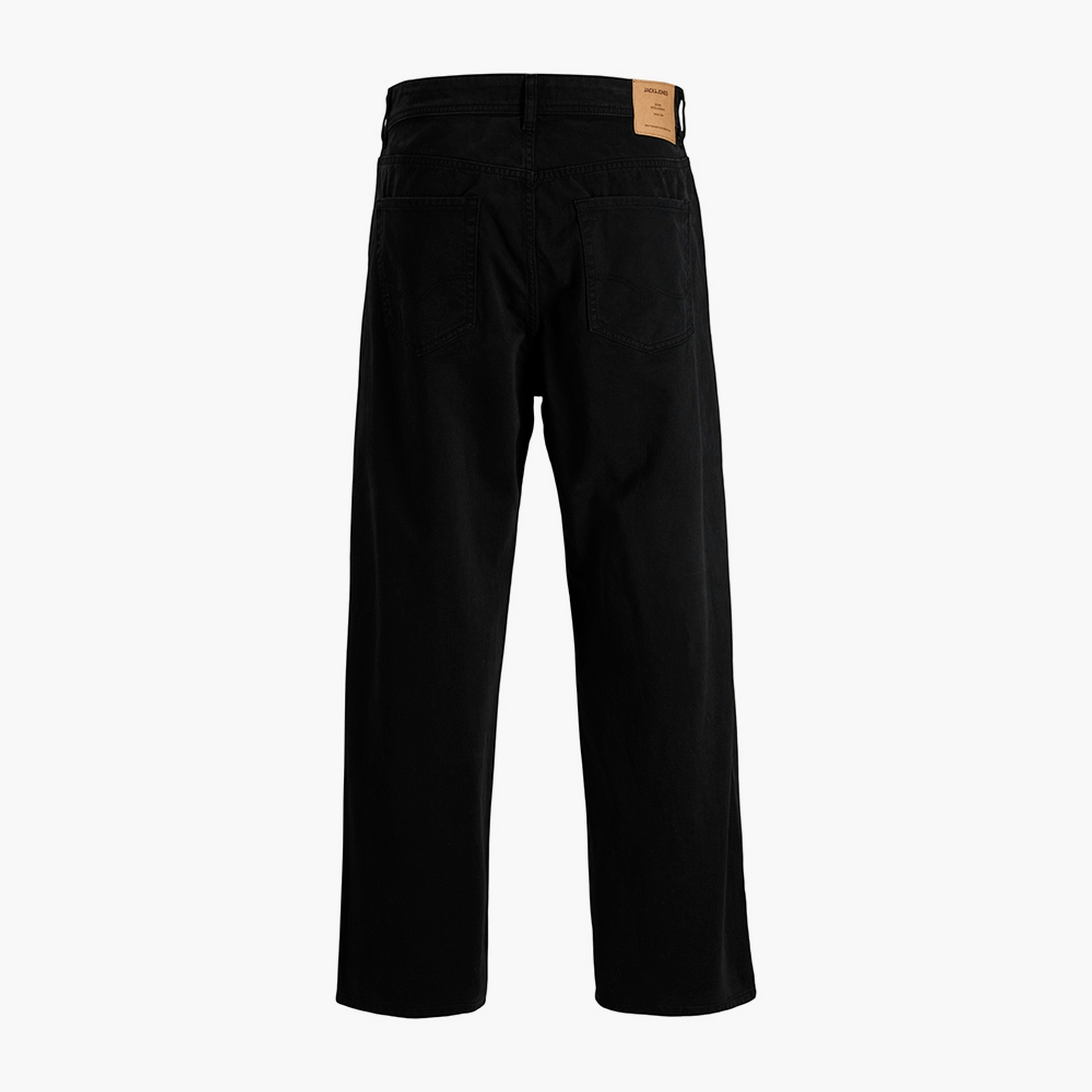 بناطيل رجالية سادة بخصر متوسط الارتفاع وزر وسحاب من جاك ان جونز-men-clothing-bottoms-trousersandchinos-trousers-image-12