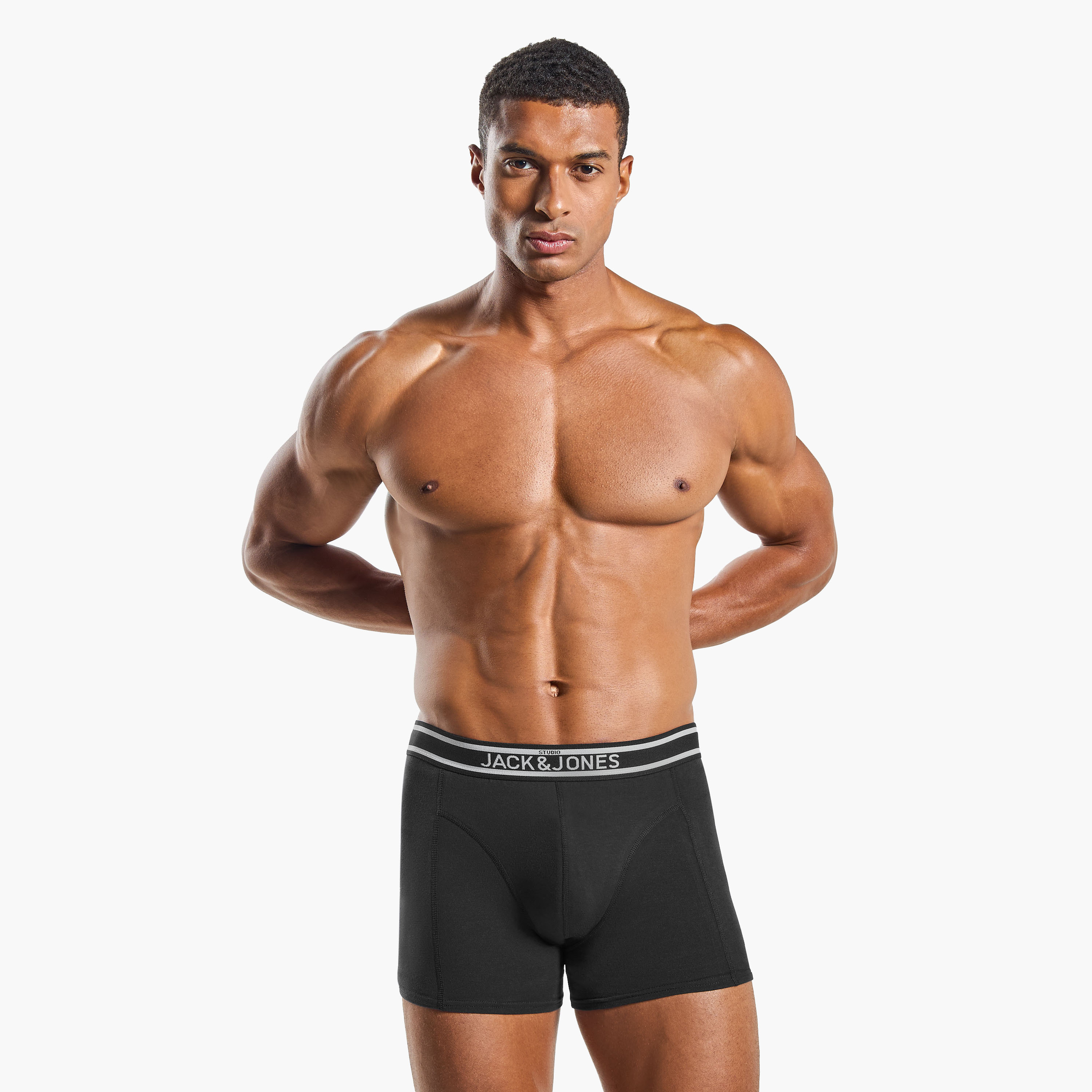 Jack & Jones Pack of 3 Brand Print Elasticated Waistband Men's Trunks-CP_BESTPRICE_EXCLUSION-image-3