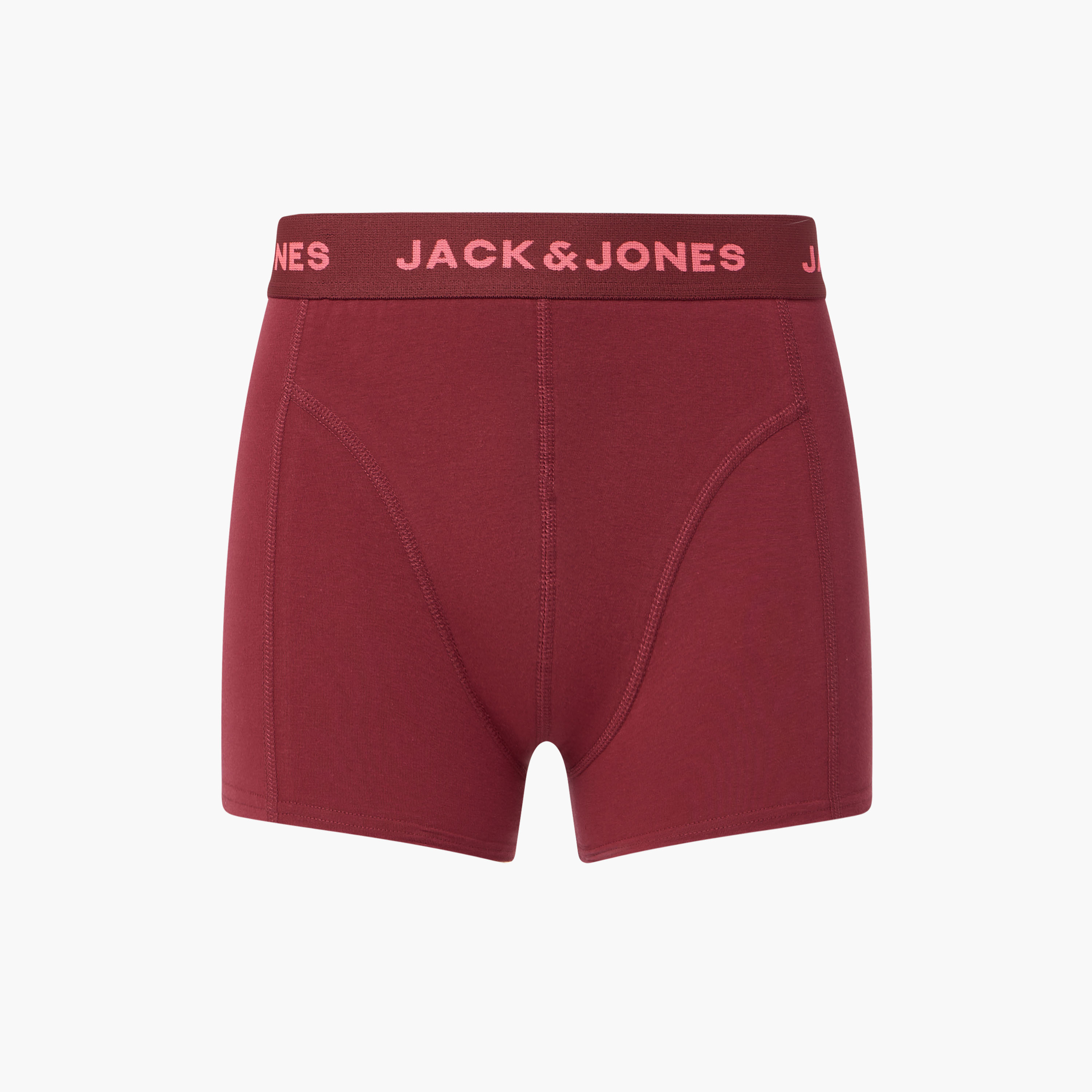 Jack & Jones Pack of 3 Brand Print Waistband Men's Trunks-men-clothing-innerwear-underwear-image-11