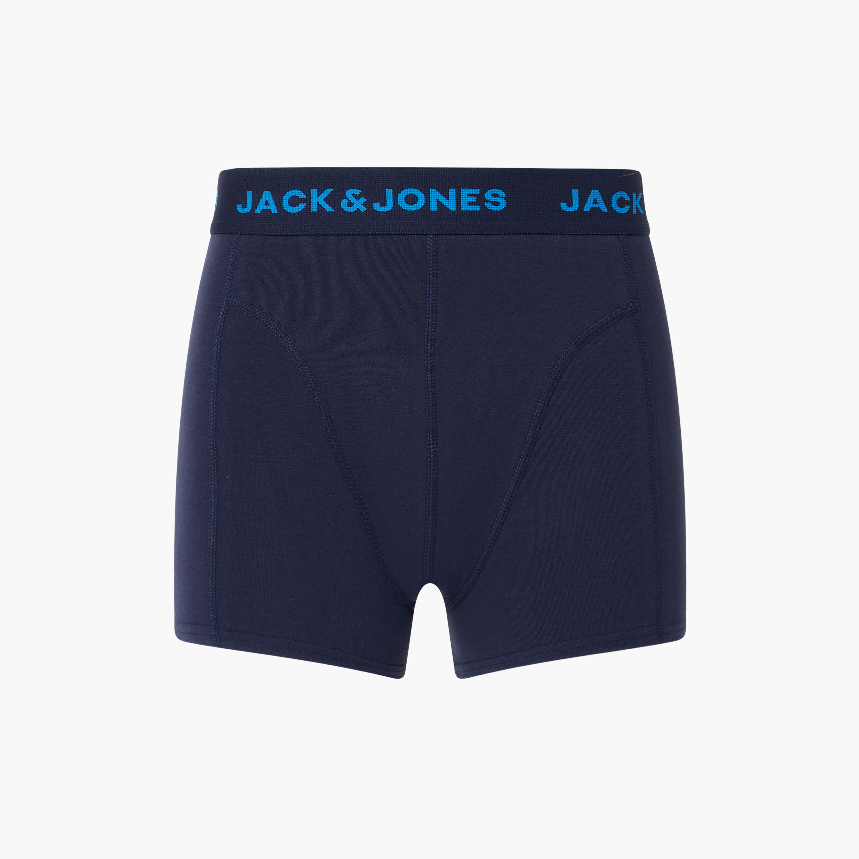 Jack & Jones Pack of 3 Brand Print Waistband Men's Trunks-men-clothing-innerwear-underwear-image-9