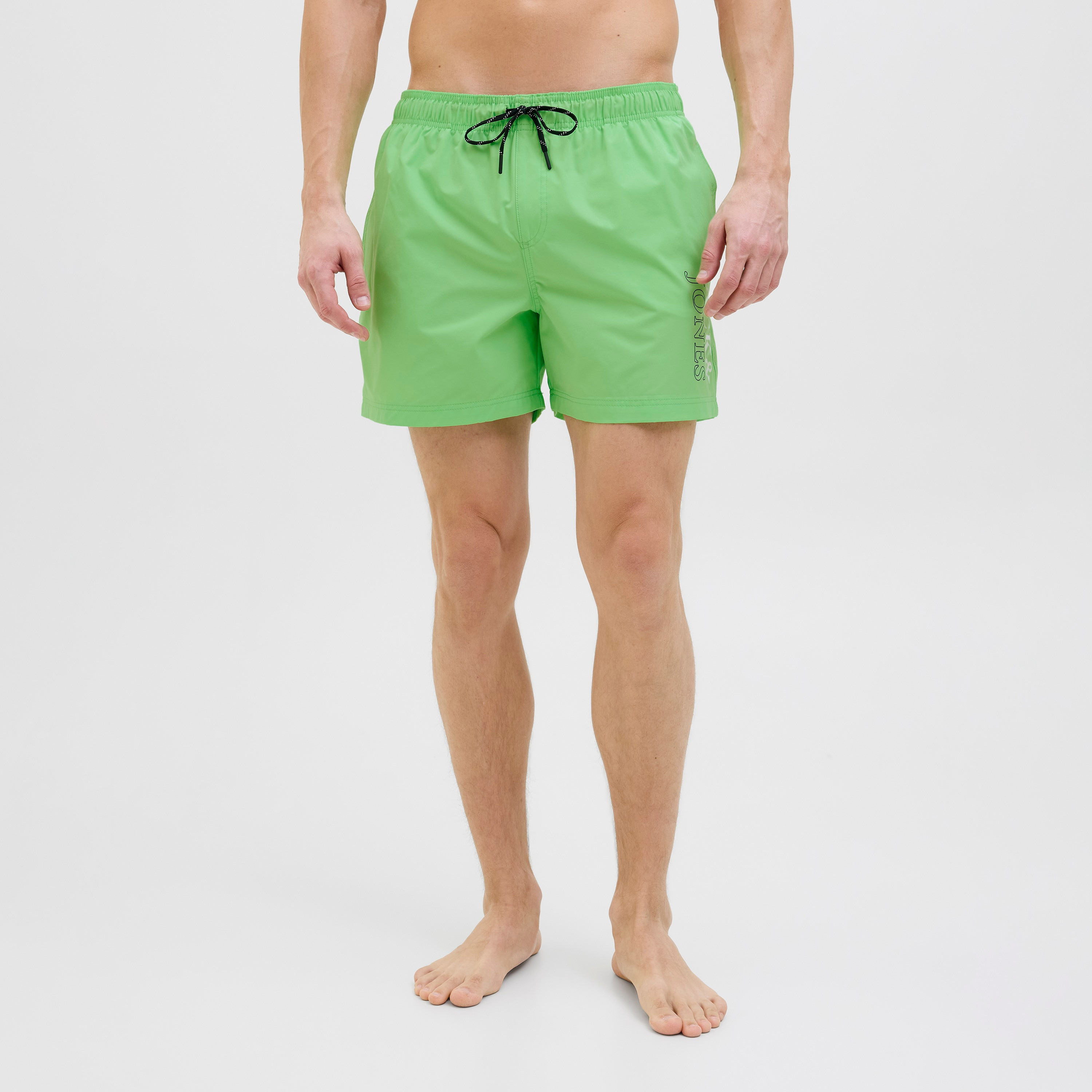 شورت بشعار مزدوج وخصر متوسط ​​ورباط من جاك آند جونز-sports-gear-swimming-men-image-1