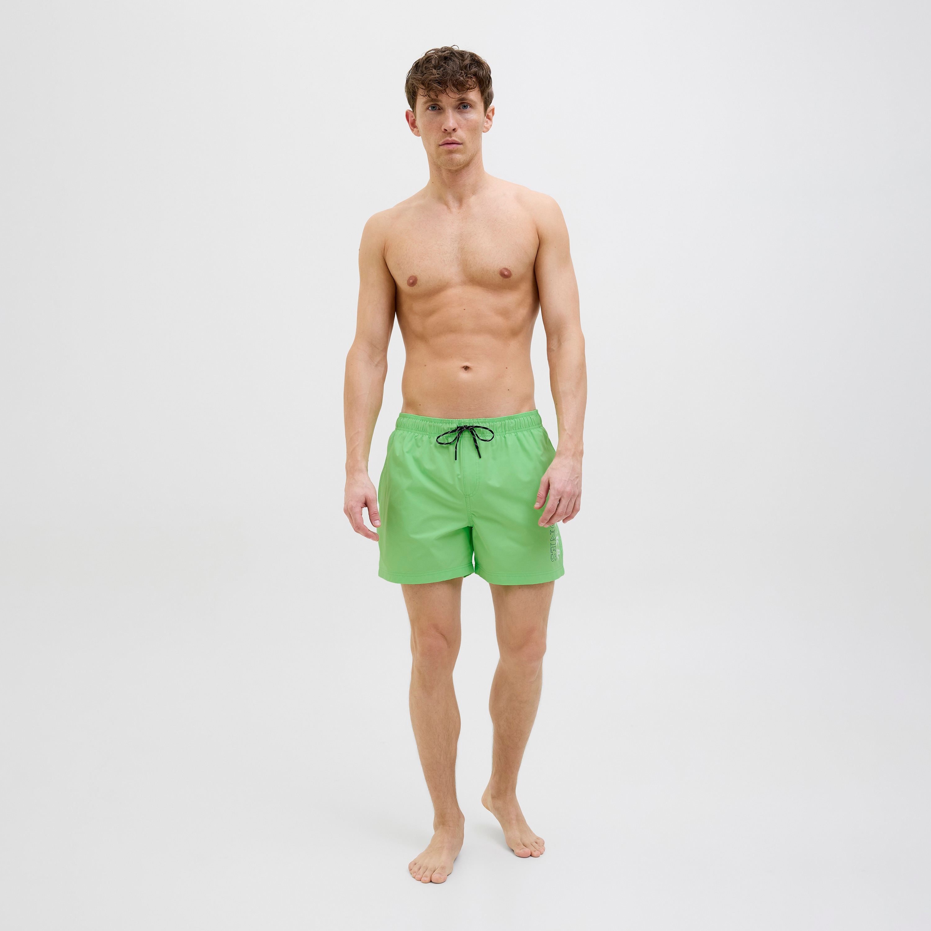 Jack & Jones Double Logo Mid-Rise Drawstring Shorts-sports-gear-swimming-men-image-2