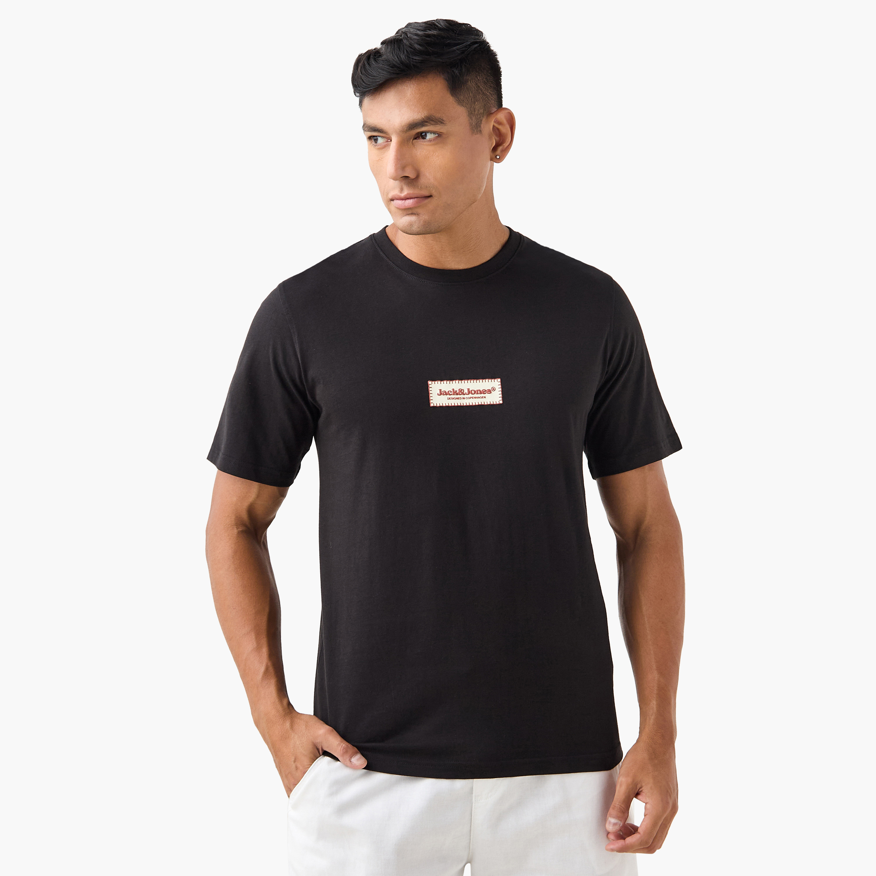 Jack & Jones Branding Crew Neck Short Sleeves Men's T-Shirt-men-clothing-tshirtsandpolos-tshirts-image-1