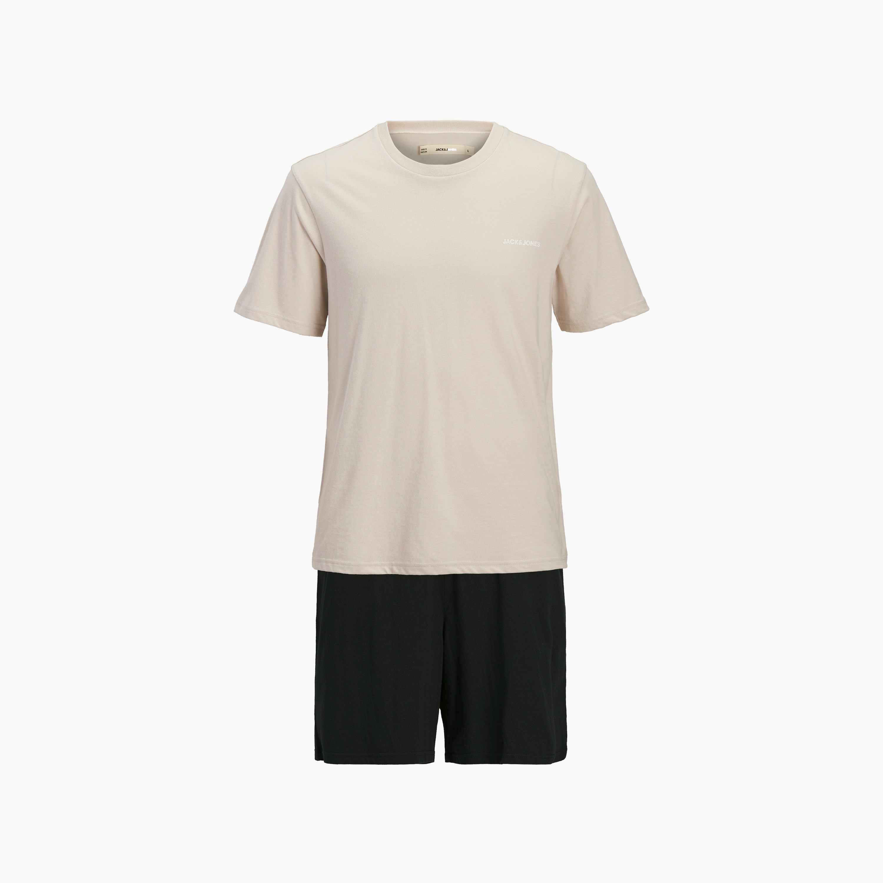 قمصان وشورت رجالي بأكمام قصيرة بياقة دائرية من جاك & جونز-men-clothing-nightwear-sets-image-6