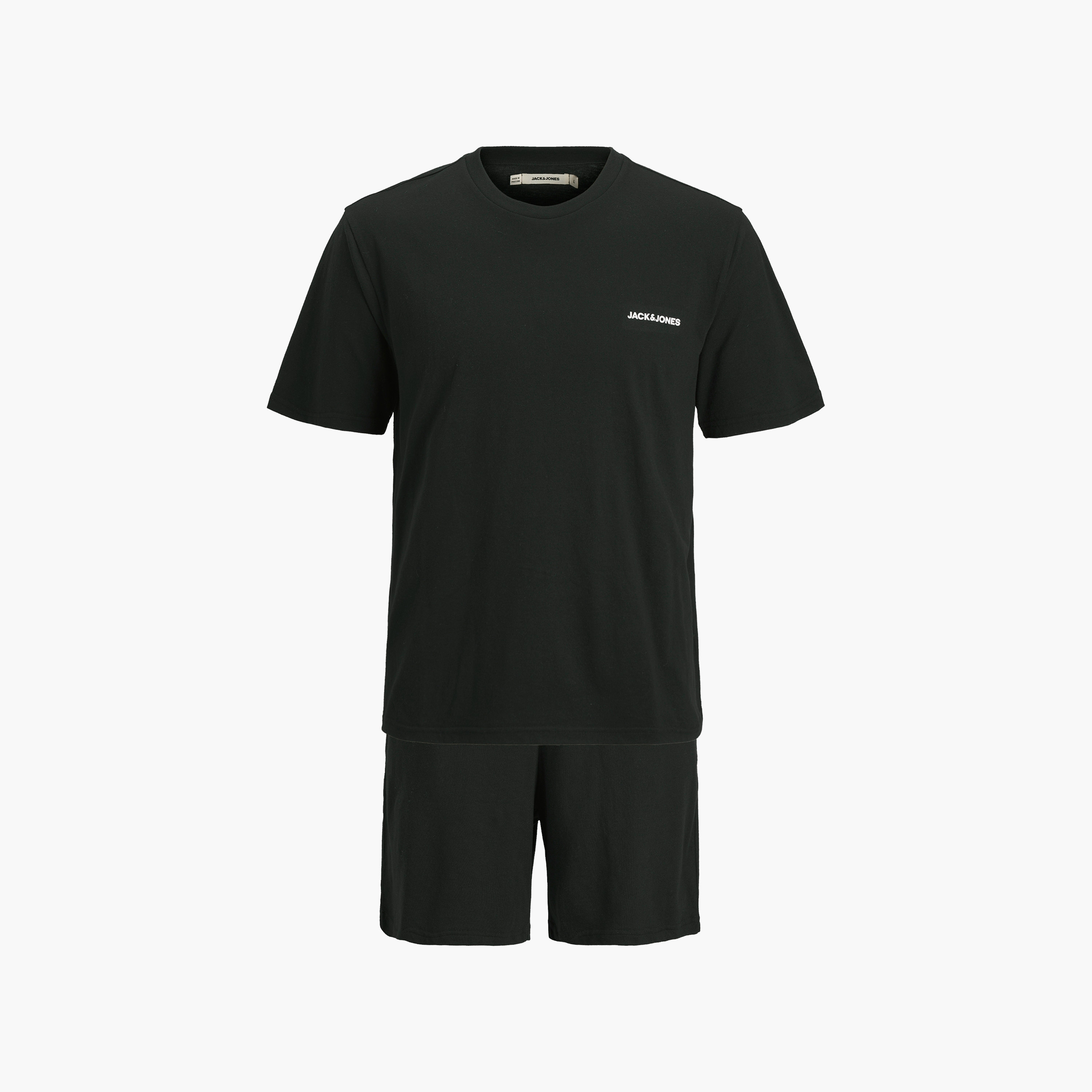 قمصان وشورت رجالي بأكمام قصيرة بياقة دائرية من جاك & جونز-men-clothing-nightwear-sets-image-17